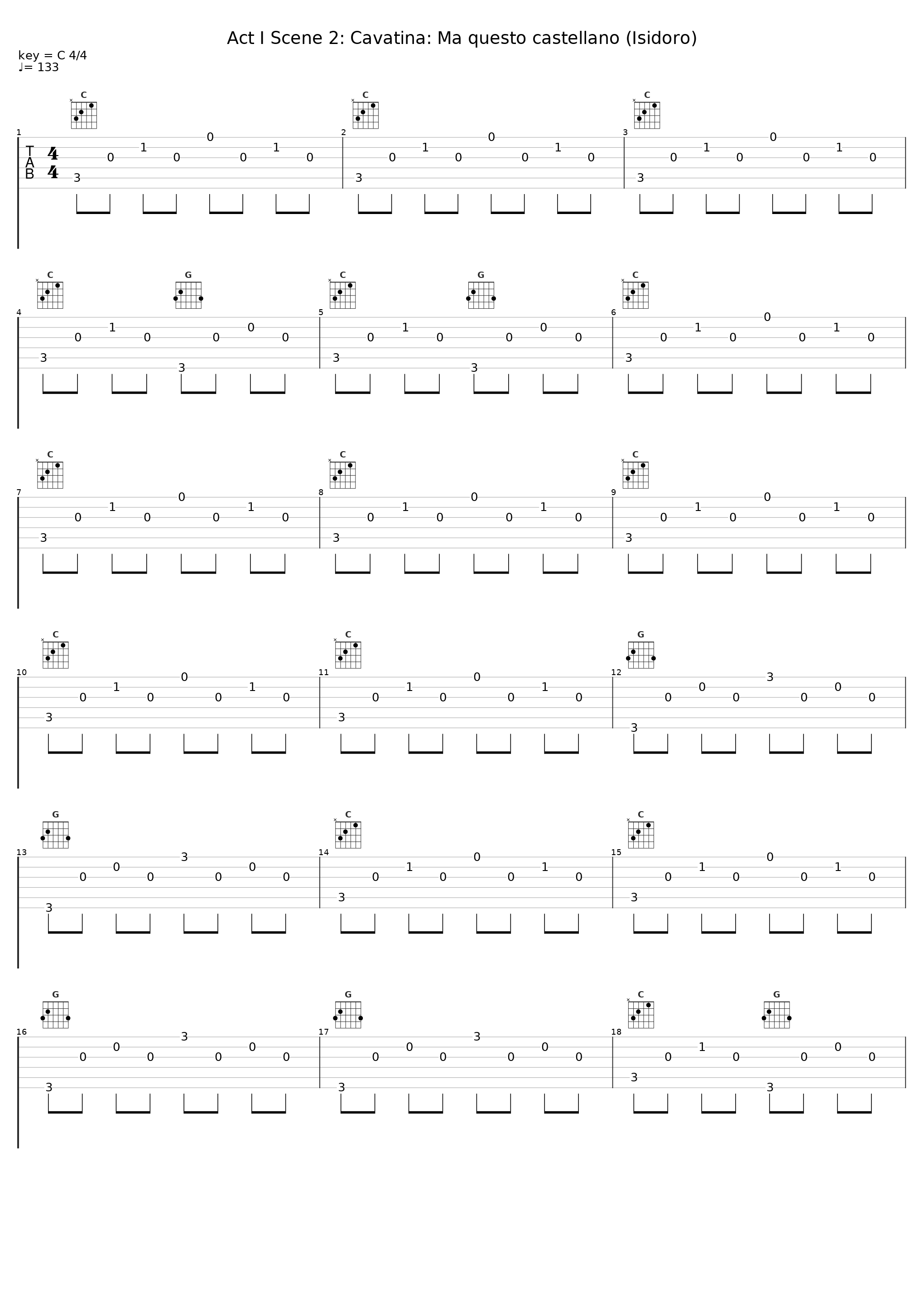 Act I Scene 2: Cavatina: Ma questo castellano (Isidoro)_Giulio Mastrototaro_1