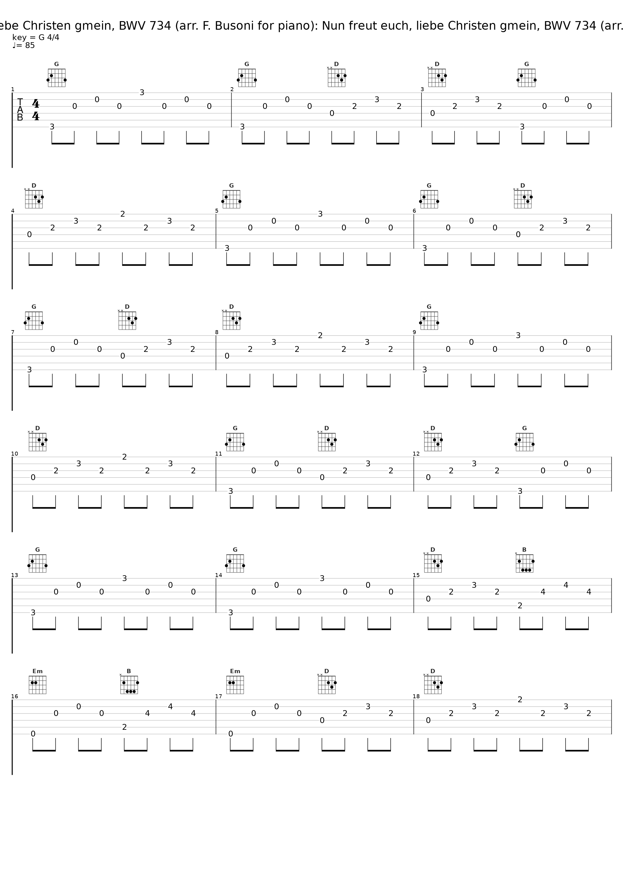 Nun freut euch, liebe Christen gmein, BWV 734 (arr. F. Busoni for piano): Nun freut euch, liebe Christen gmein, BWV 734 (arr. Busoni for piano)_Ferruccio Busoni_1