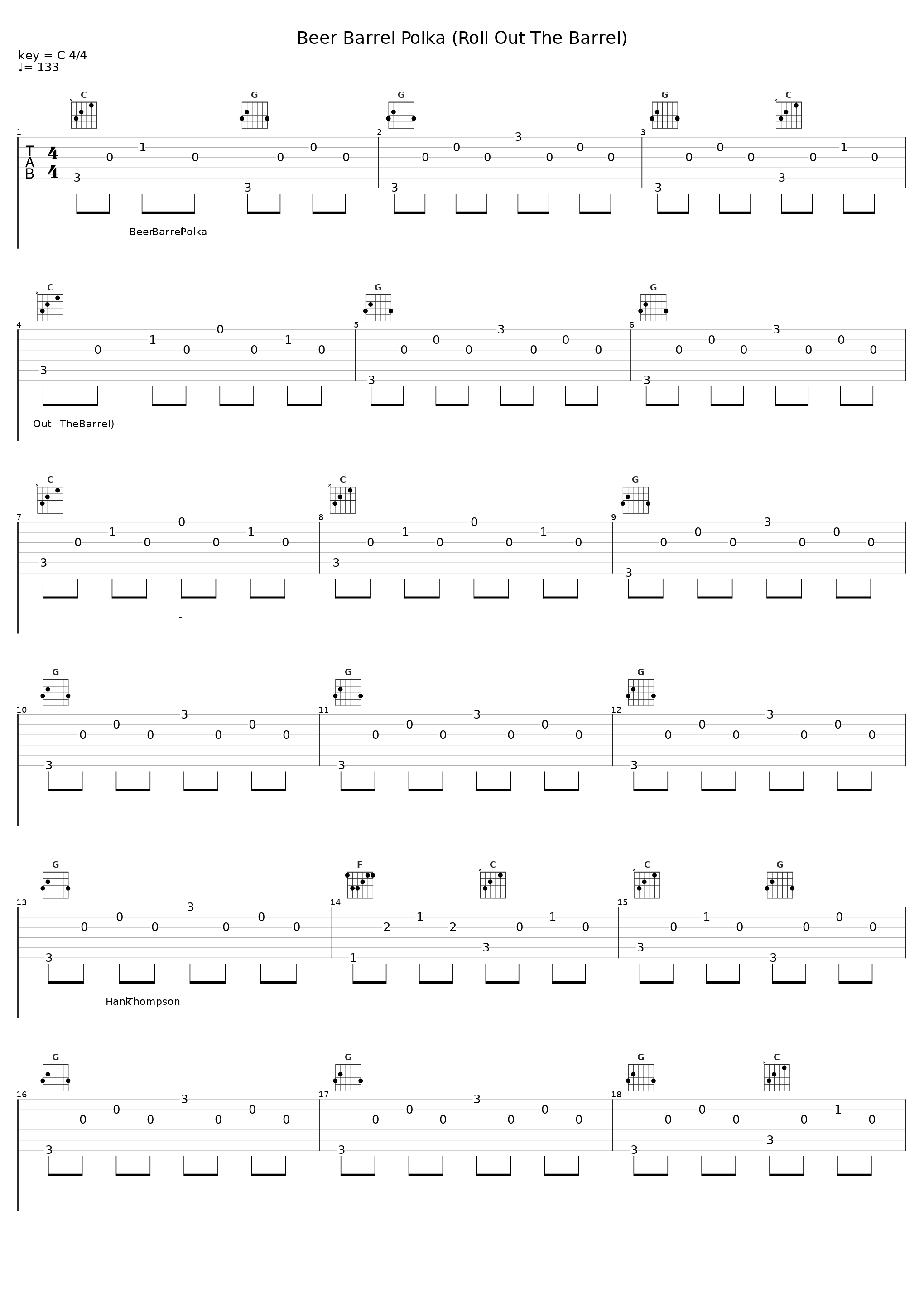 Beer Barrel Polka (Roll Out The Barrel)_Hank Thompson_1