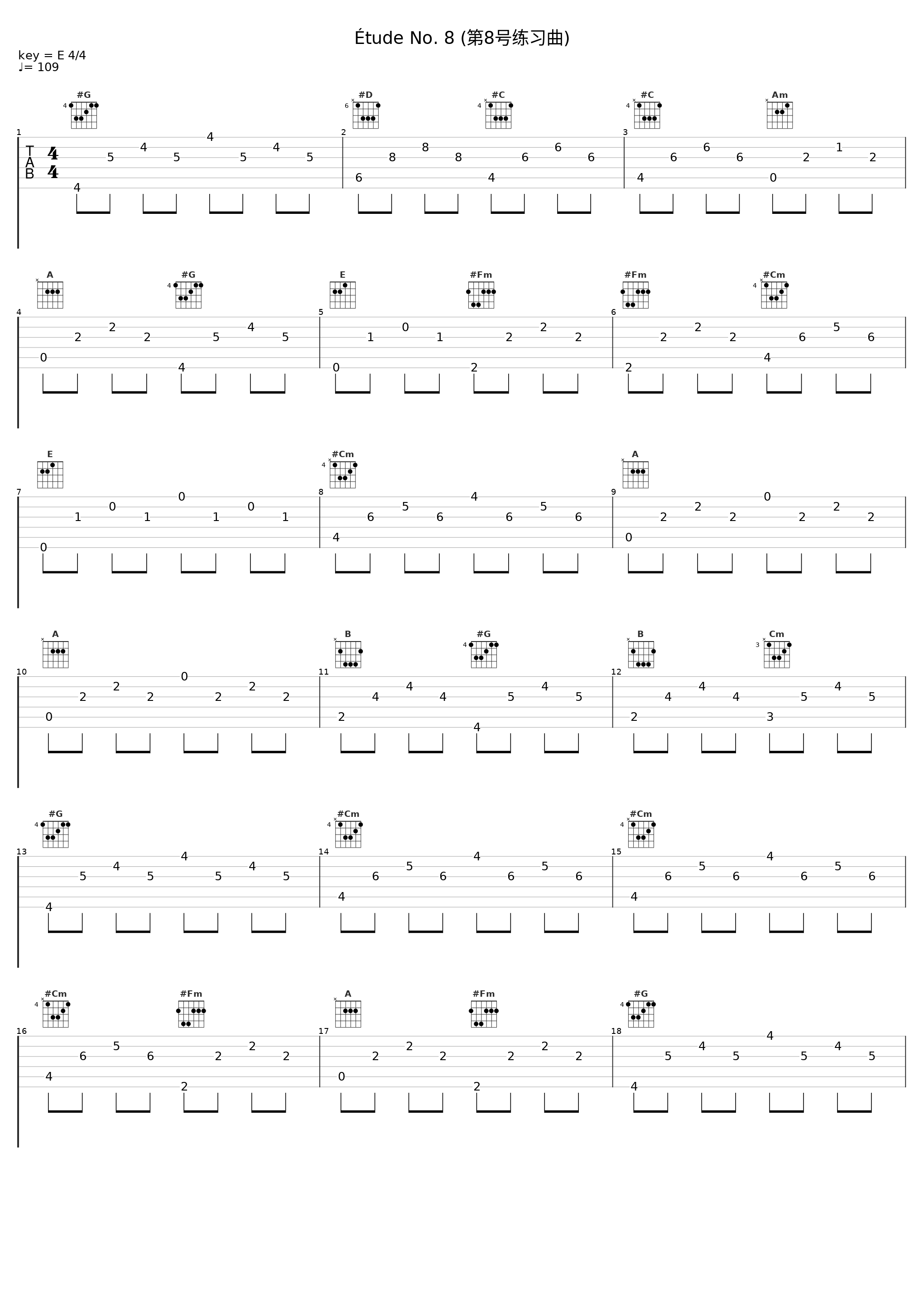 Étude No. 8 (第8号练习曲)_Philippe Giusiano_1