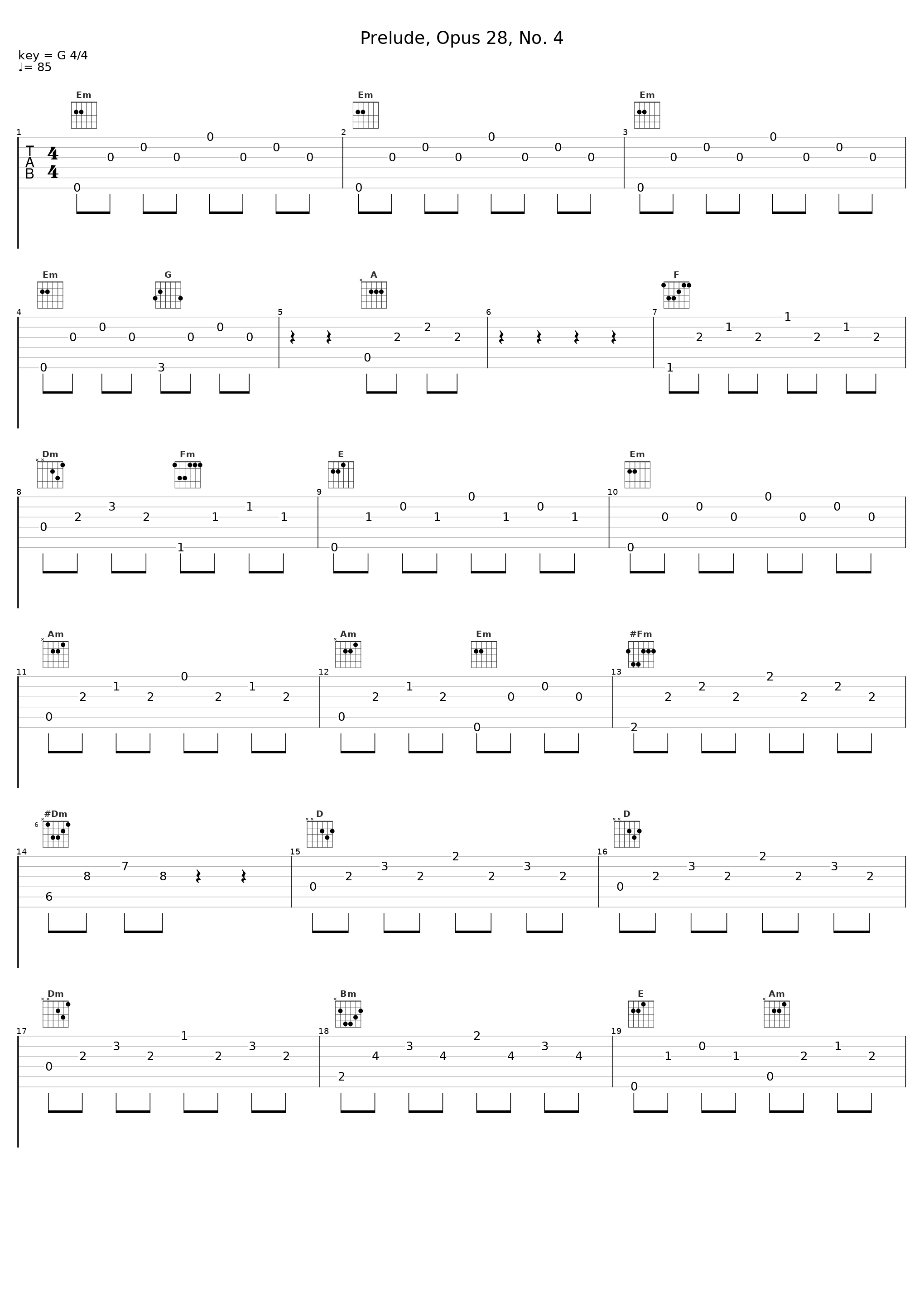 Prelude, Opus 28, No. 4_Frédéric Chopin,Karel Roessingh_1