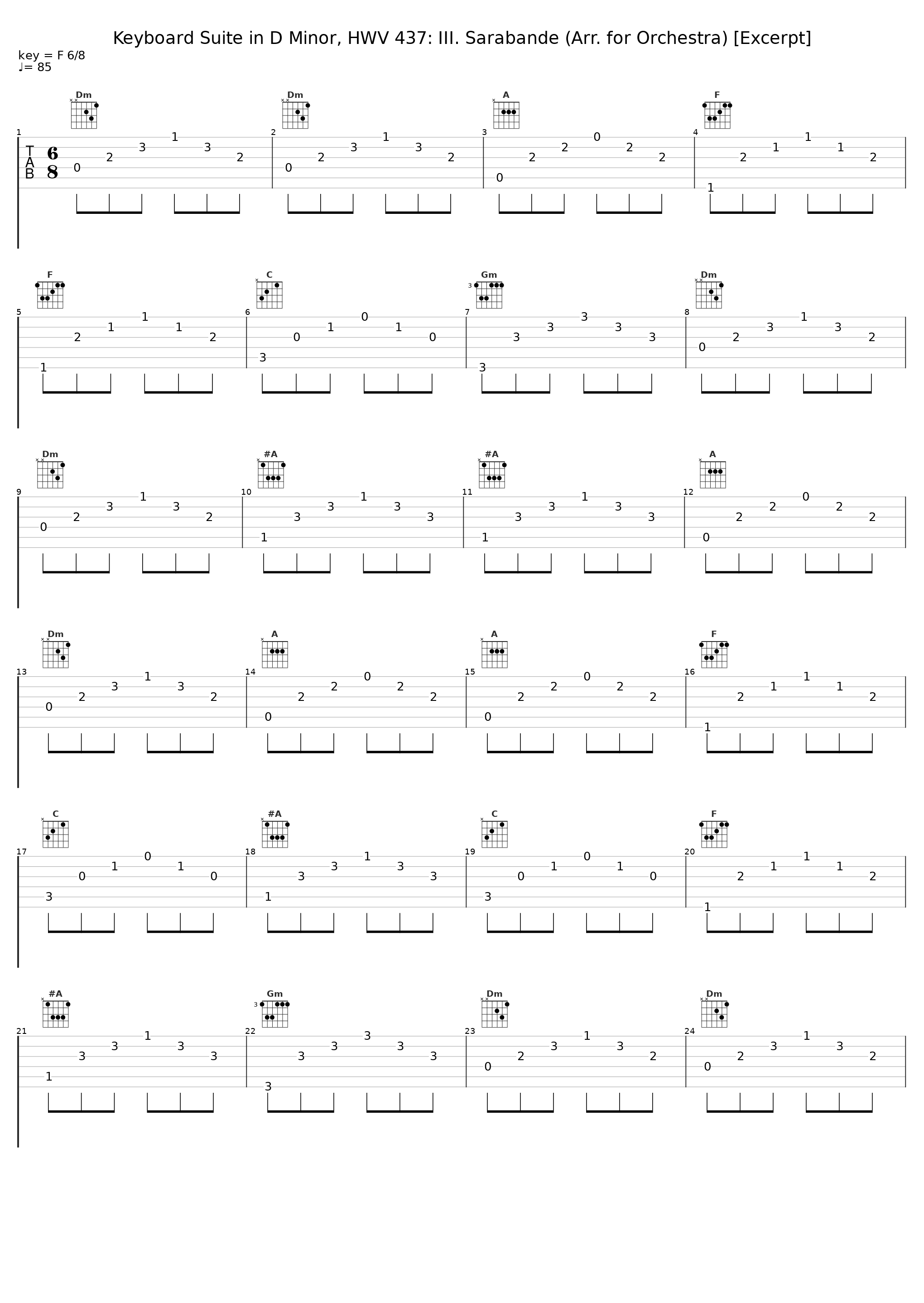 Keyboard Suite in D Minor, HWV 437: III. Sarabande (Arr. for Orchestra) [Excerpt]_Raymond Leppard,English Chamber Orchestra,George Friedrich Handel_1