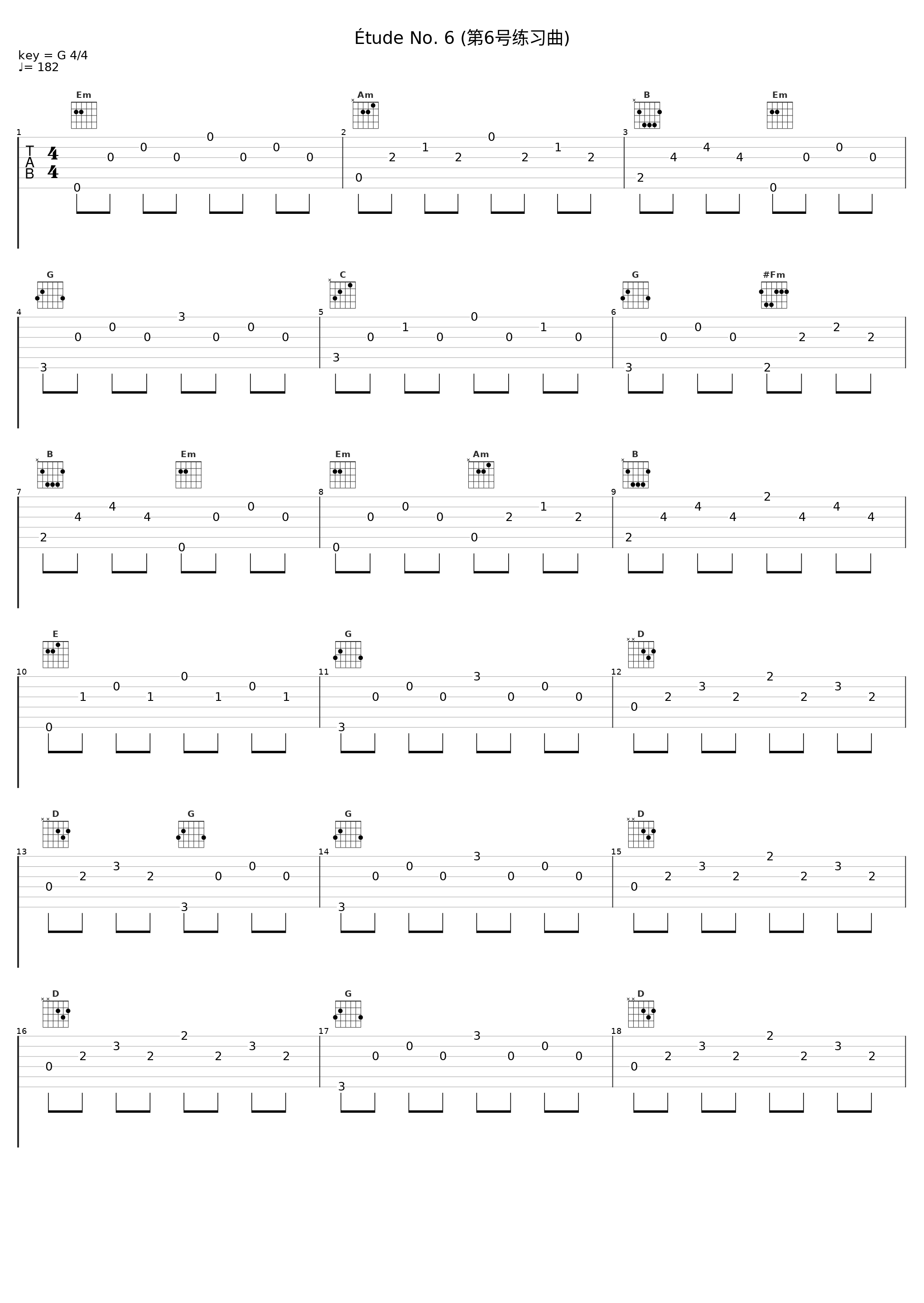 Étude No. 6 (第6号练习曲)_Philippe Giusiano_1