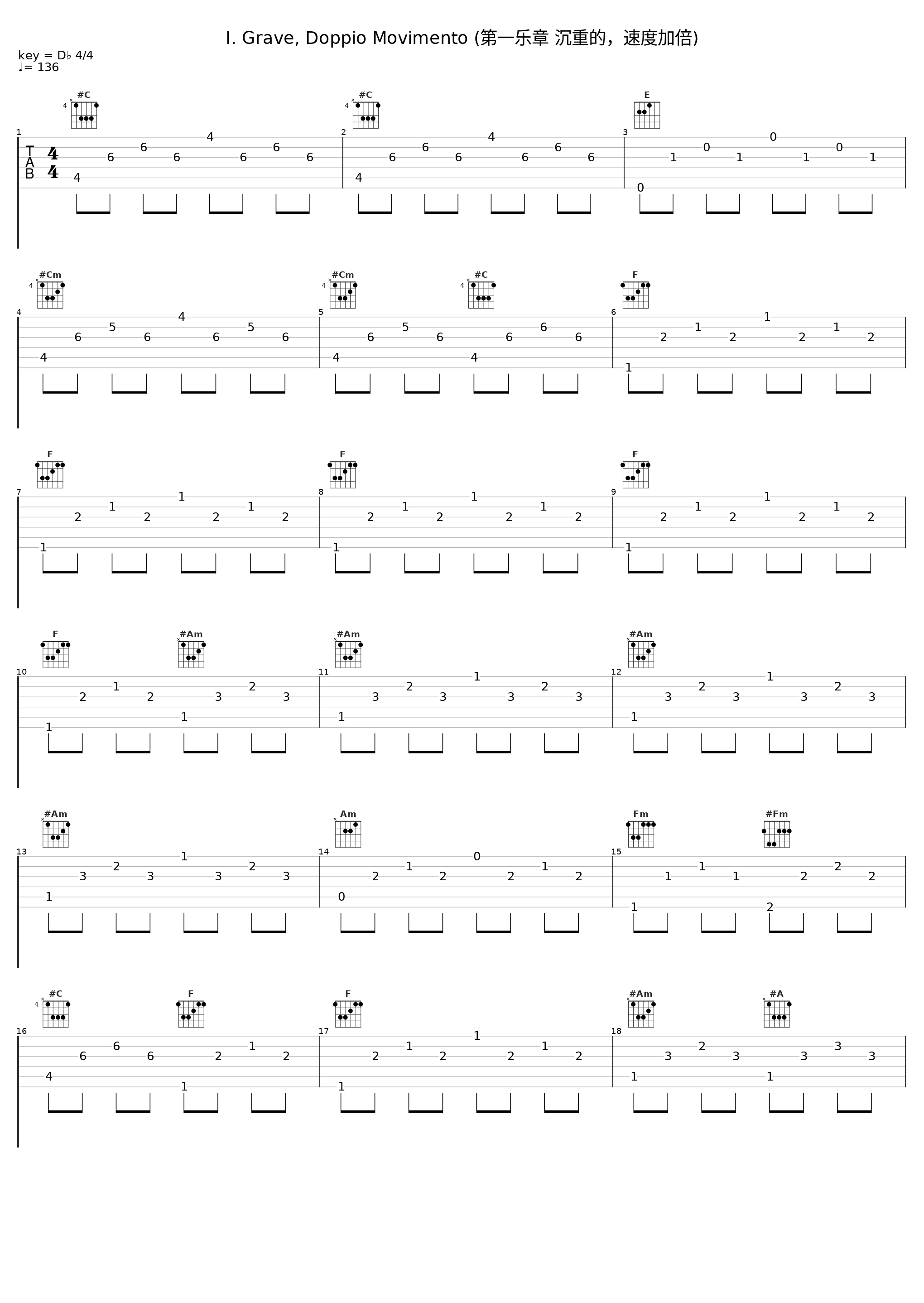 I. Grave, Doppio Movimento (第一乐章 沉重的，速度加倍)_Ivo Pogorelich_1