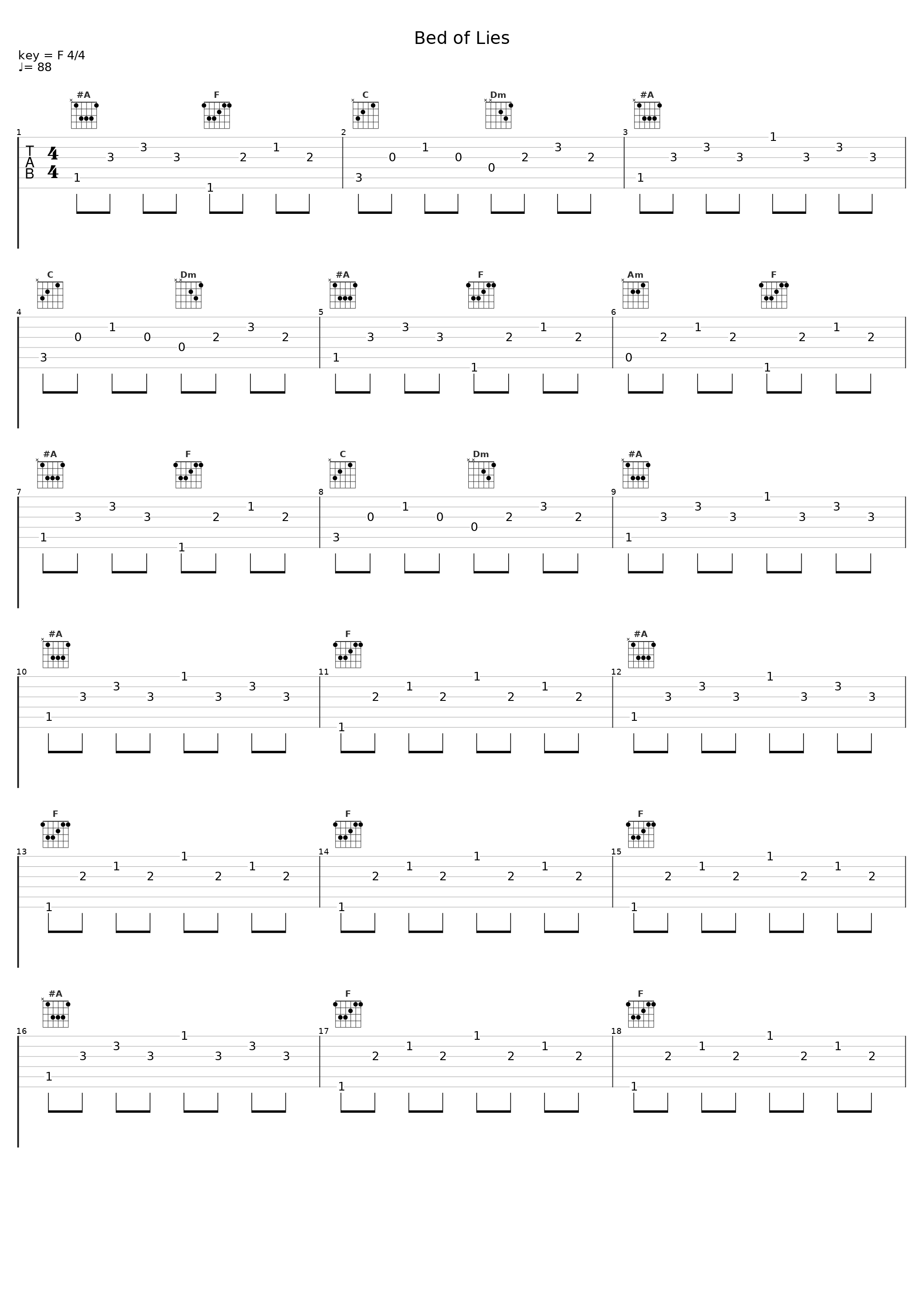 Bed of Lies_Vitamin String Quartet_1