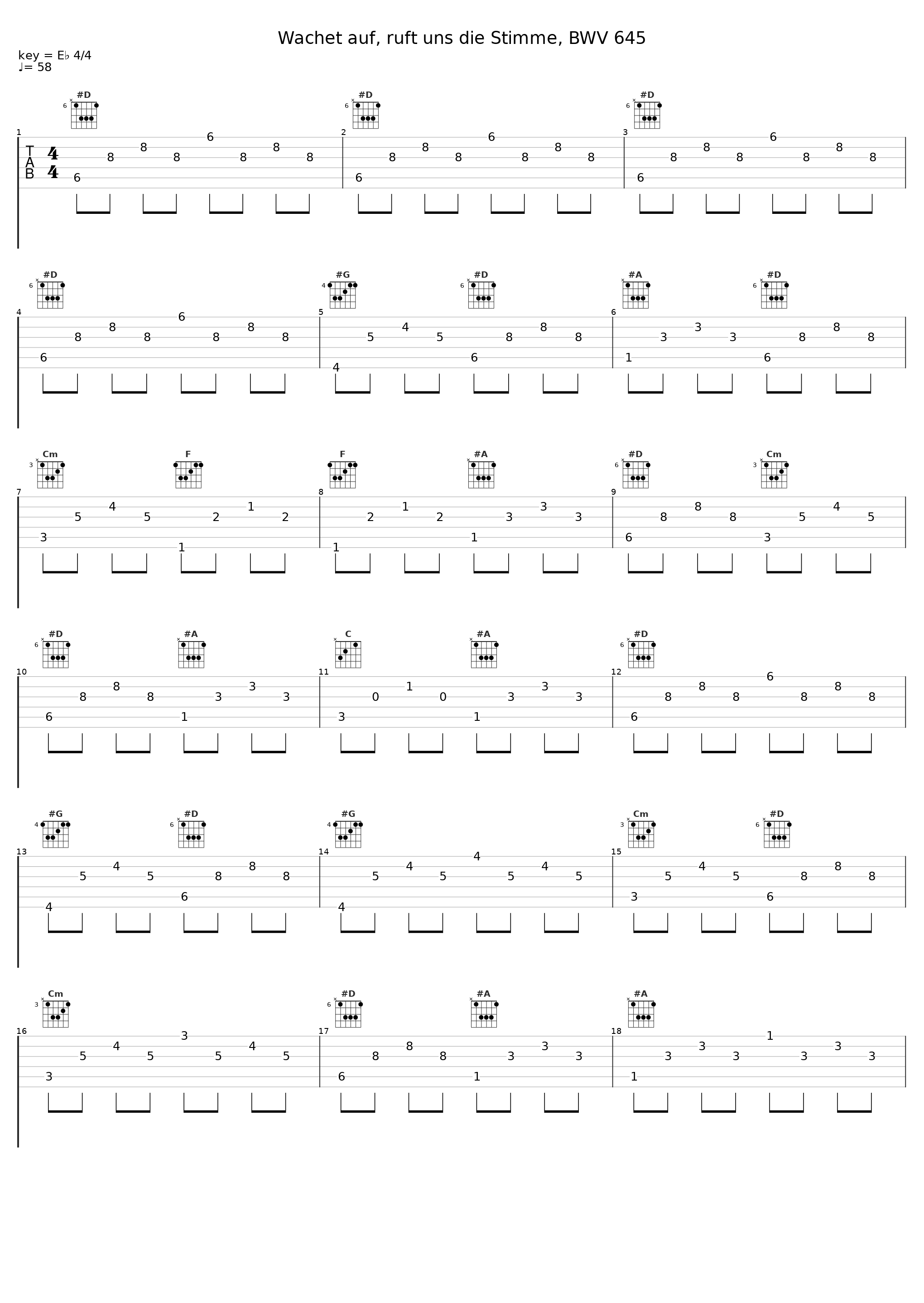 Wachet auf, ruft uns die Stimme, BWV 645_Vidas Pinkevicius_1