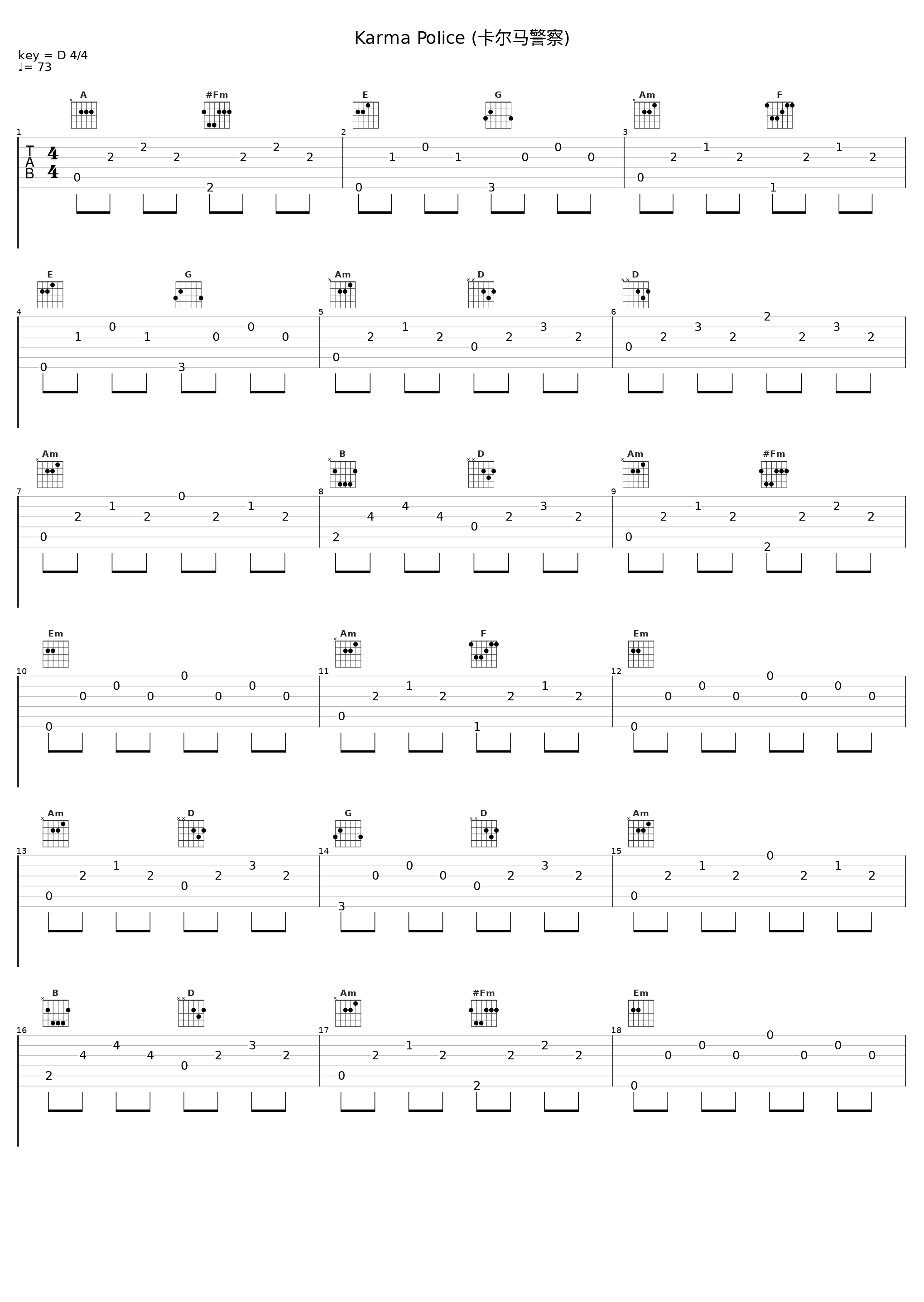 Karma Police (卡尔马警察)_Vitamin String Quartet_1