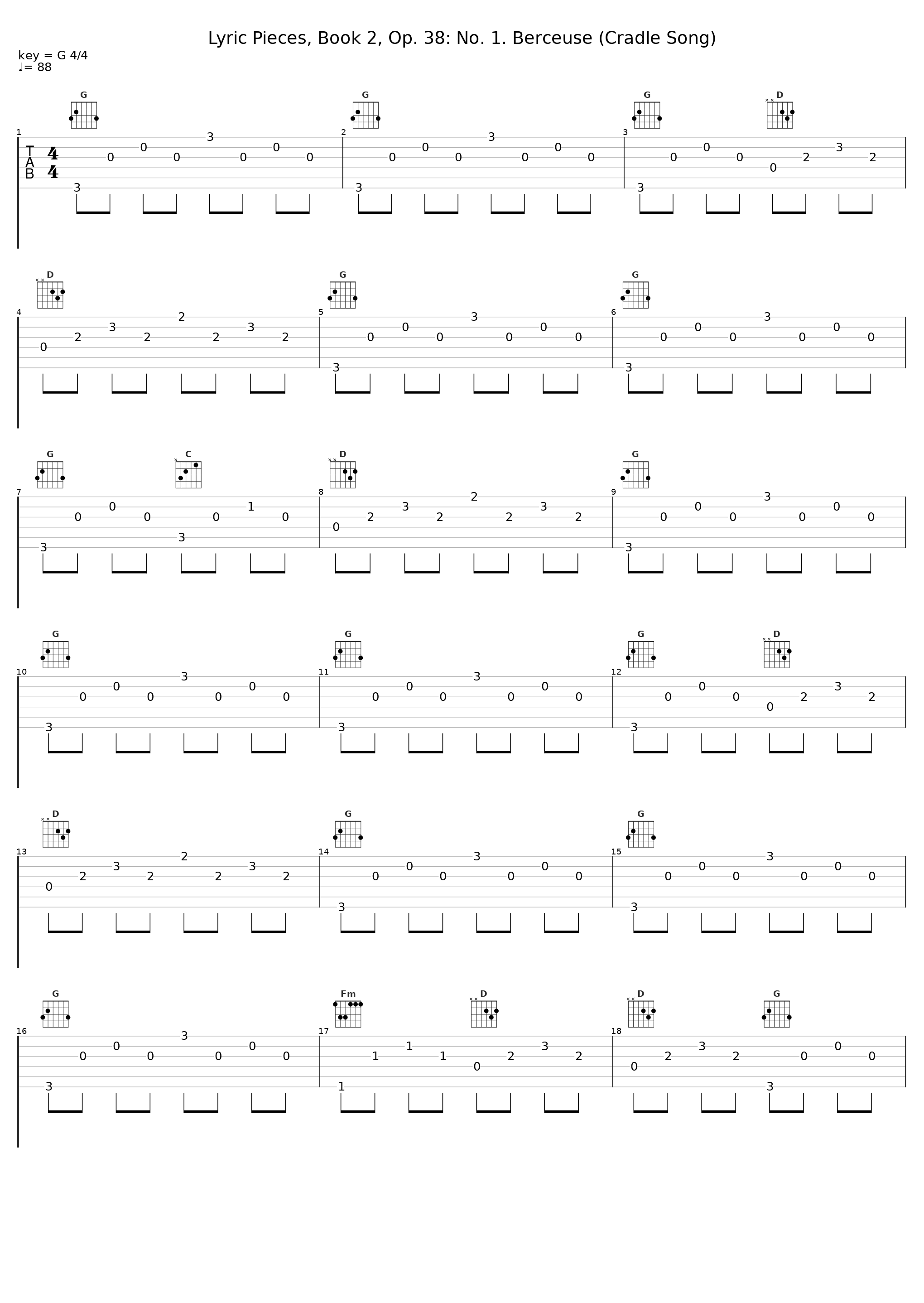 Lyric Pieces, Book 2, Op. 38: No. 1. Berceuse (Cradle Song)_Marián Lapšanský_1