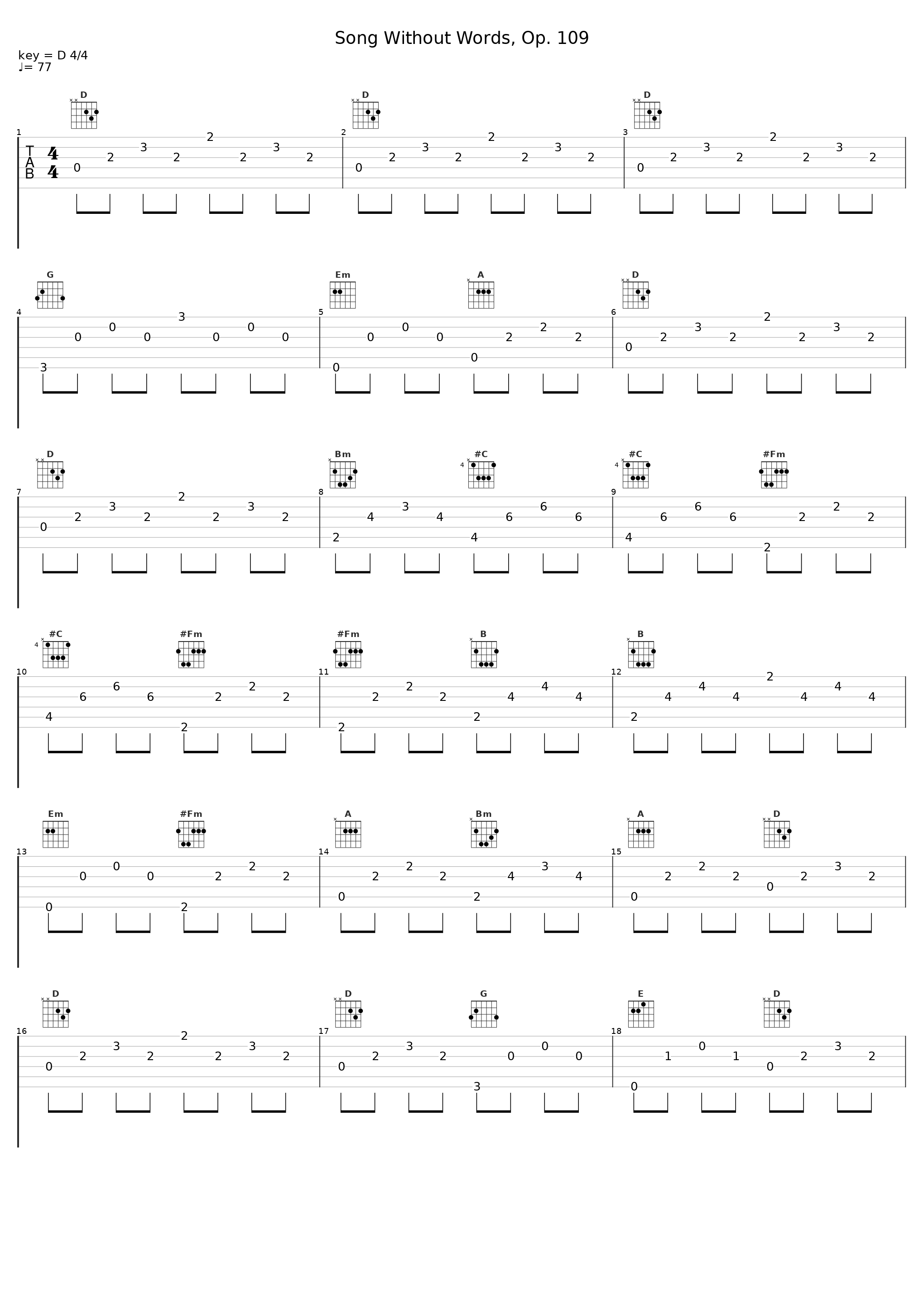 Song Without Words, Op. 109_马友友_1