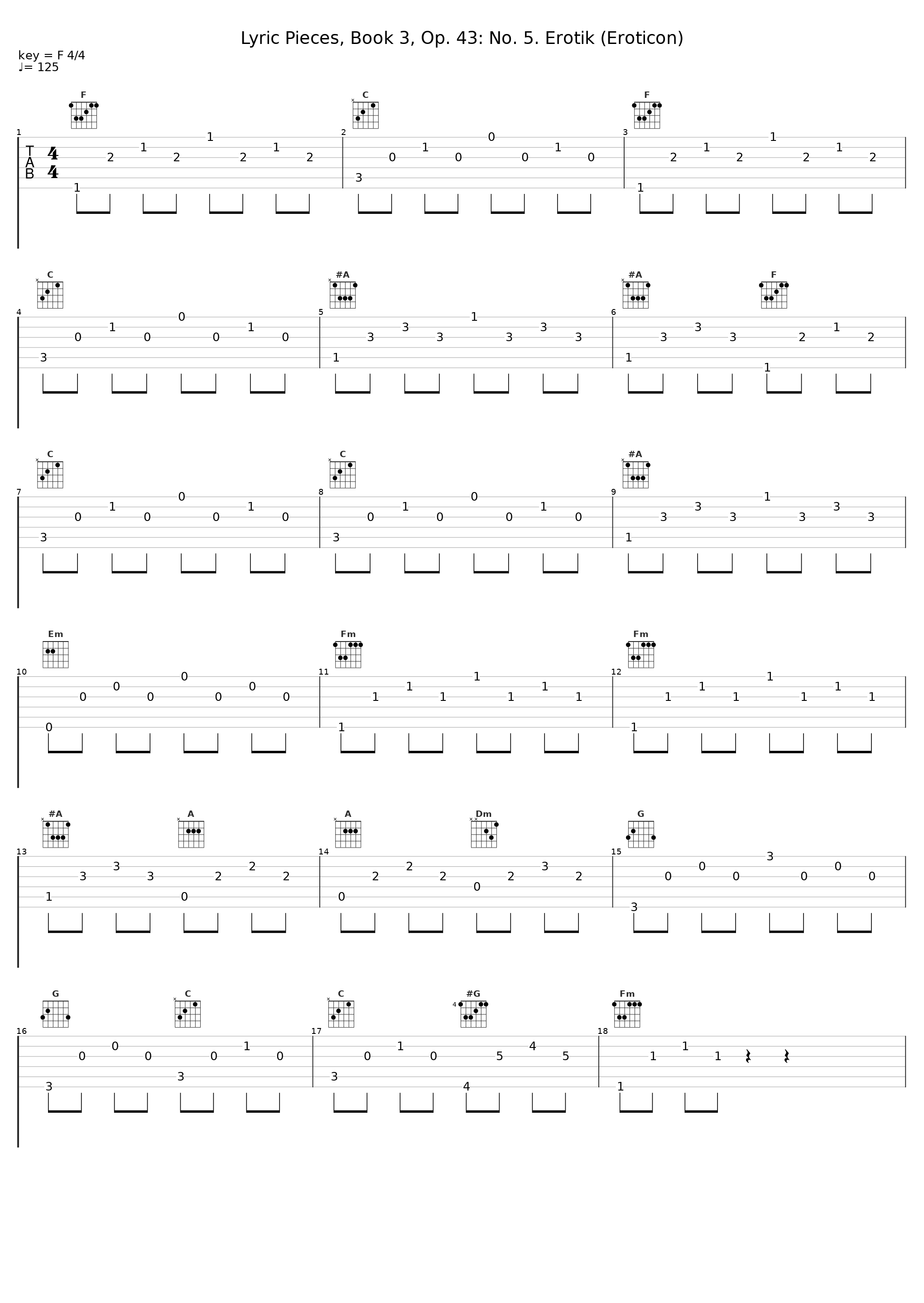 Lyric Pieces, Book 3, Op. 43: No. 5. Erotik (Eroticon)_Marián Lapšanský_1