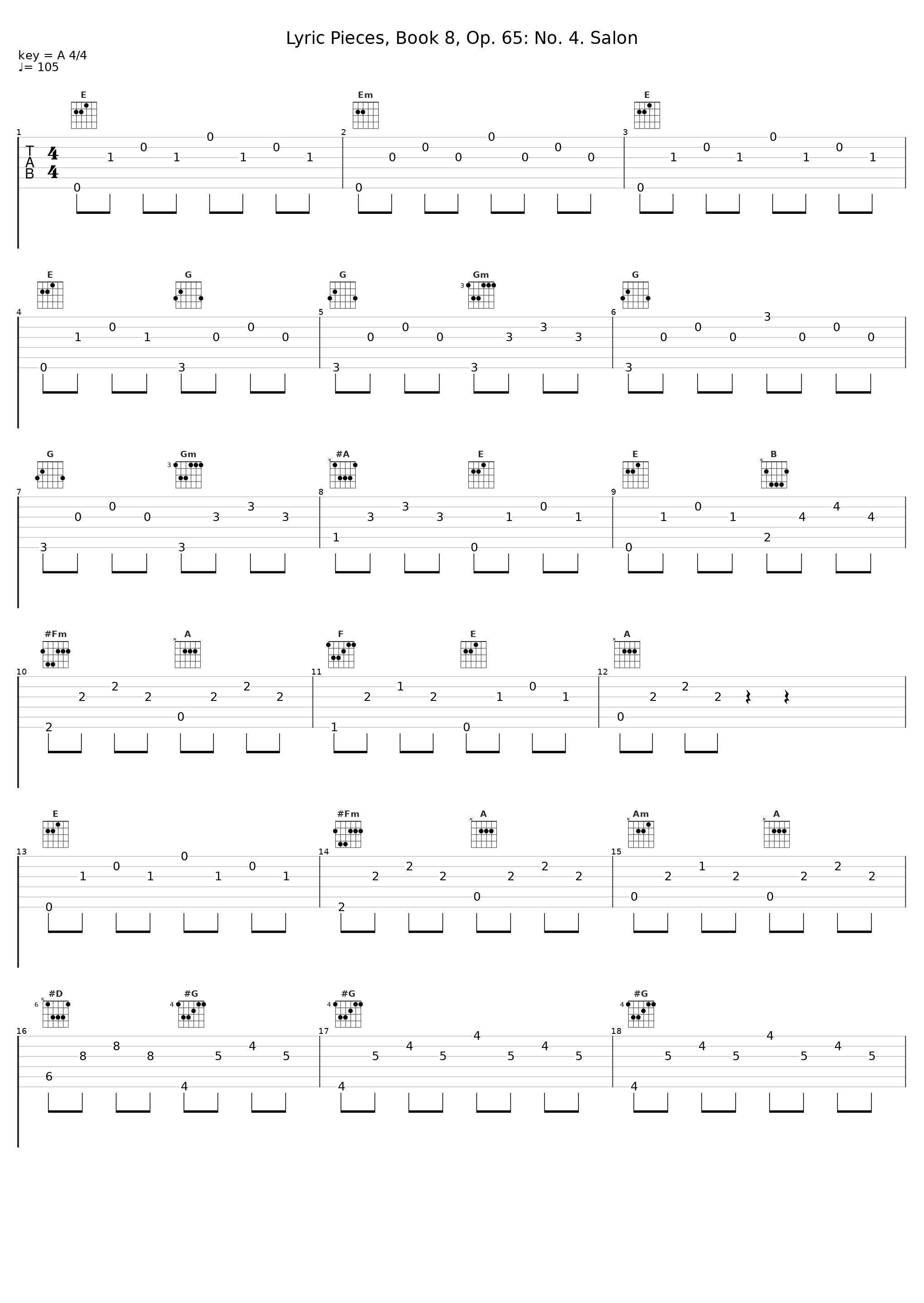 Lyric Pieces, Book 8, Op. 65: No. 4. Salon_Marián Lapšanský_1