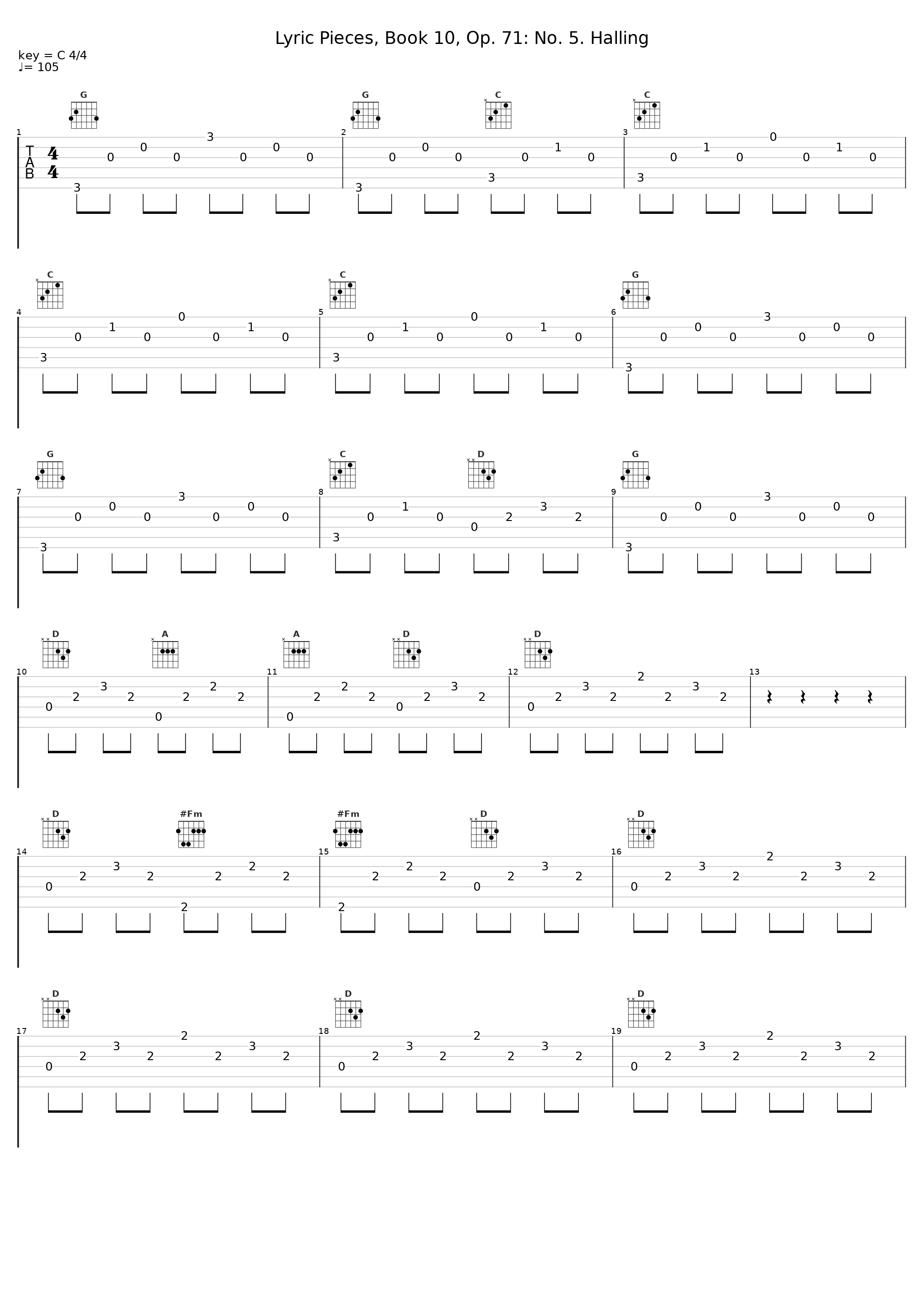 Lyric Pieces, Book 10, Op. 71: No. 5. Halling_Marián Lapšanský_1