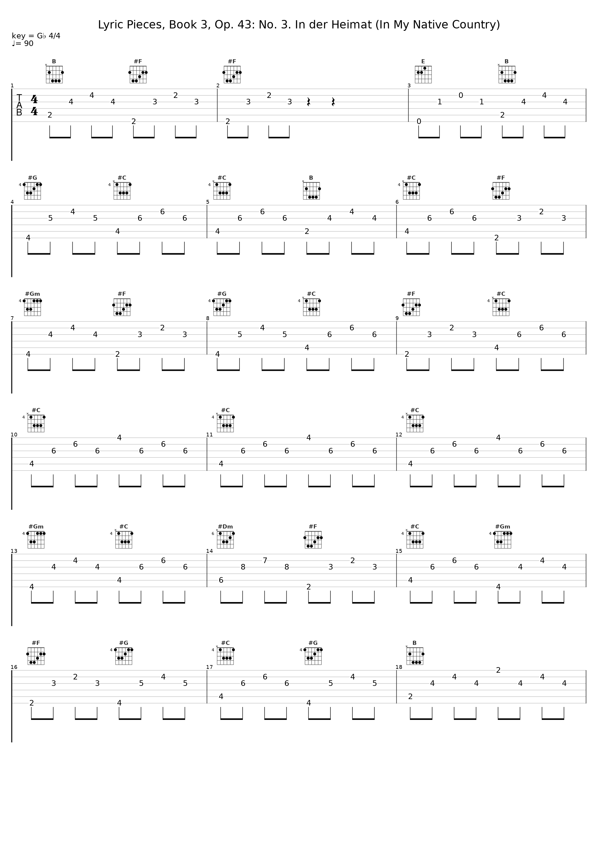 Lyric Pieces, Book 3, Op. 43: No. 3. In der Heimat (In My Native Country)_Marián Lapšanský_1