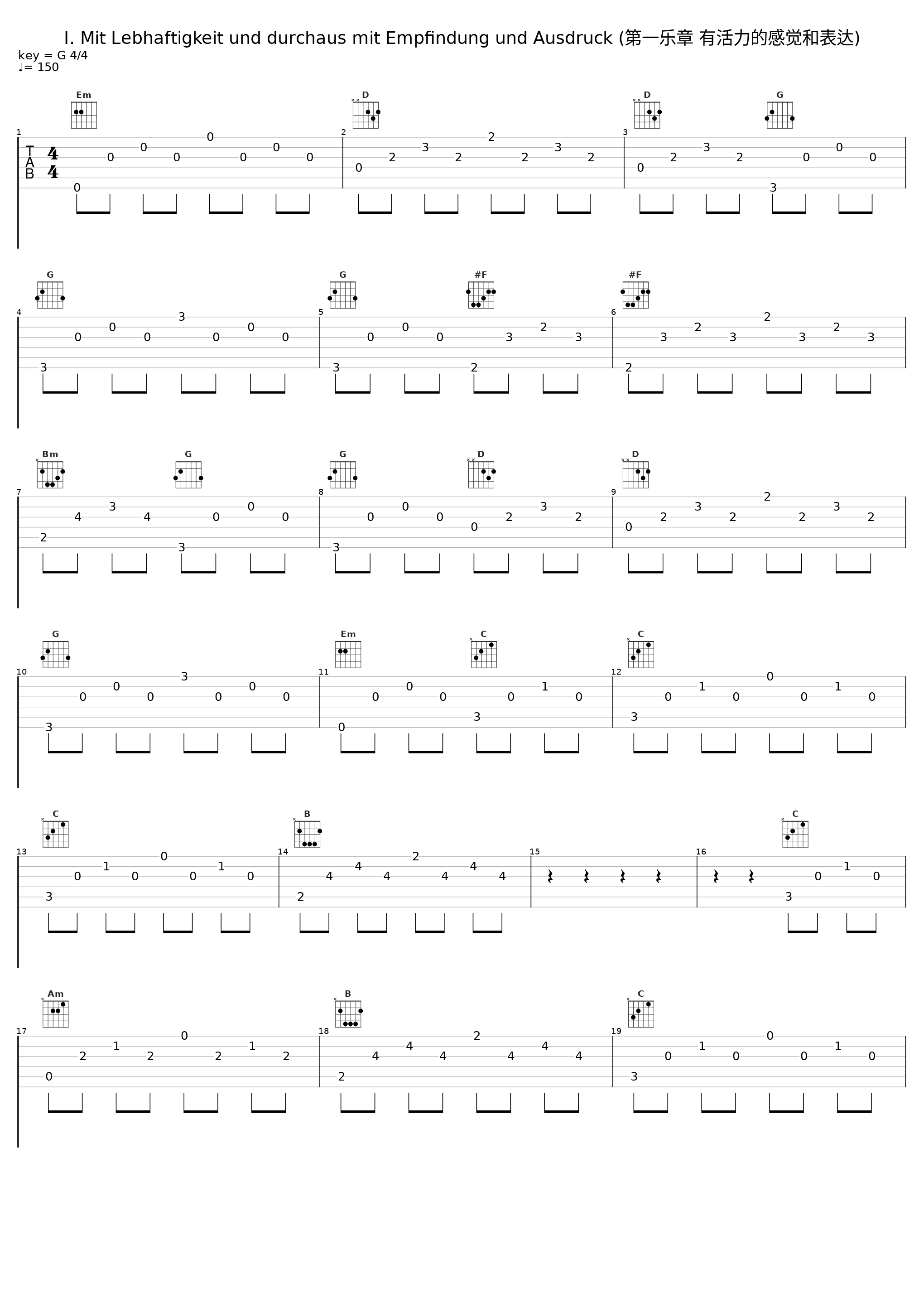I. Mit Lebhaftigkeit und durchaus mit Empfindung und Ausdruck (第一乐章 有活力的感觉和表达)_Emil Gilels_1