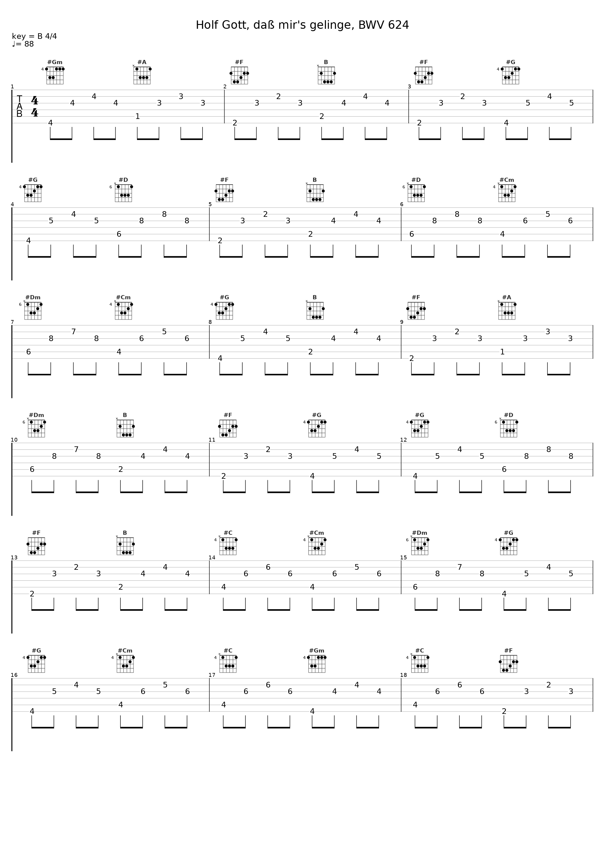 Holf Gott, daß mir's gelinge, BWV 624_Stephen Farr_1