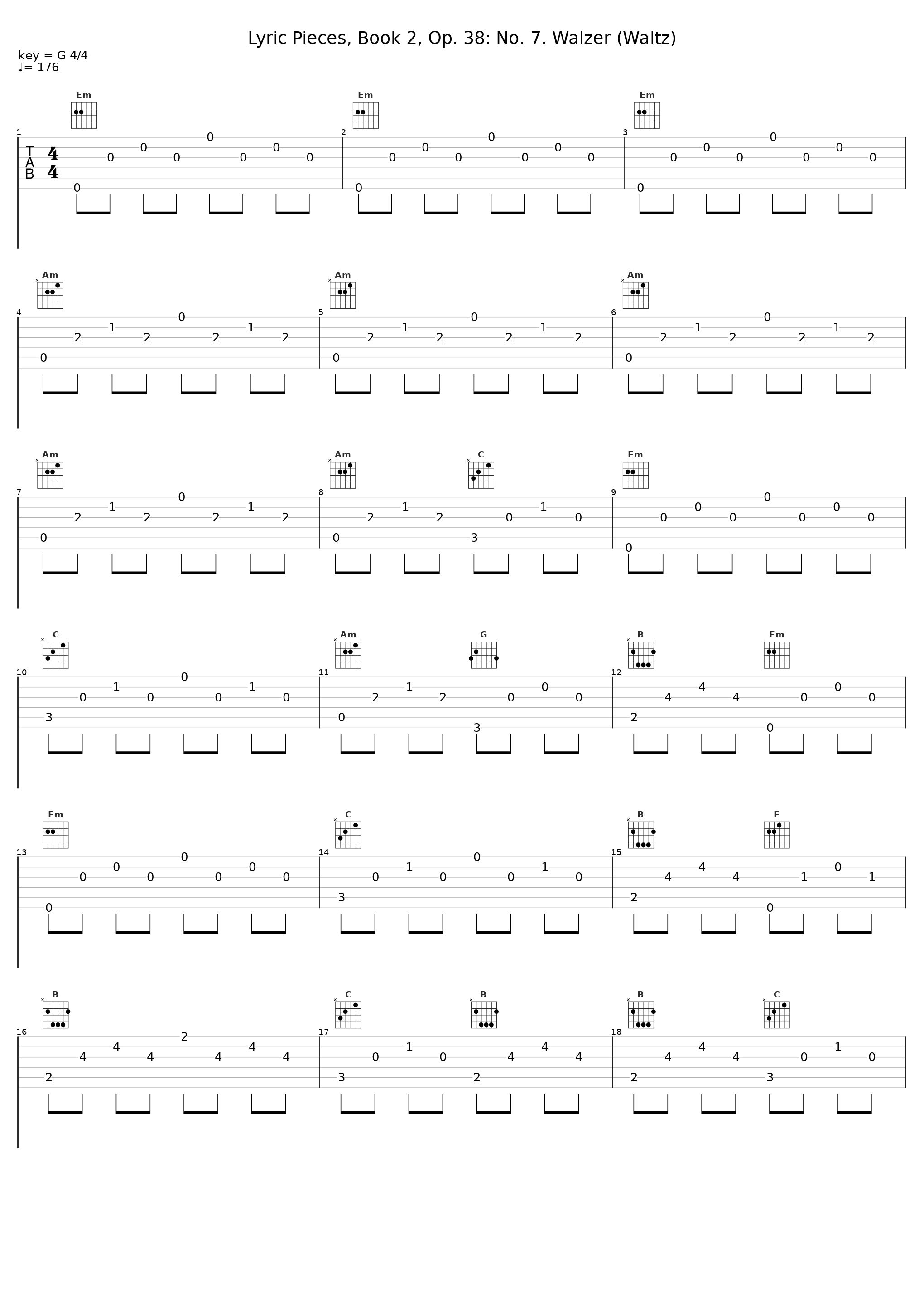 Lyric Pieces, Book 2, Op. 38: No. 7. Walzer (Waltz)_Marián Lapšanský_1