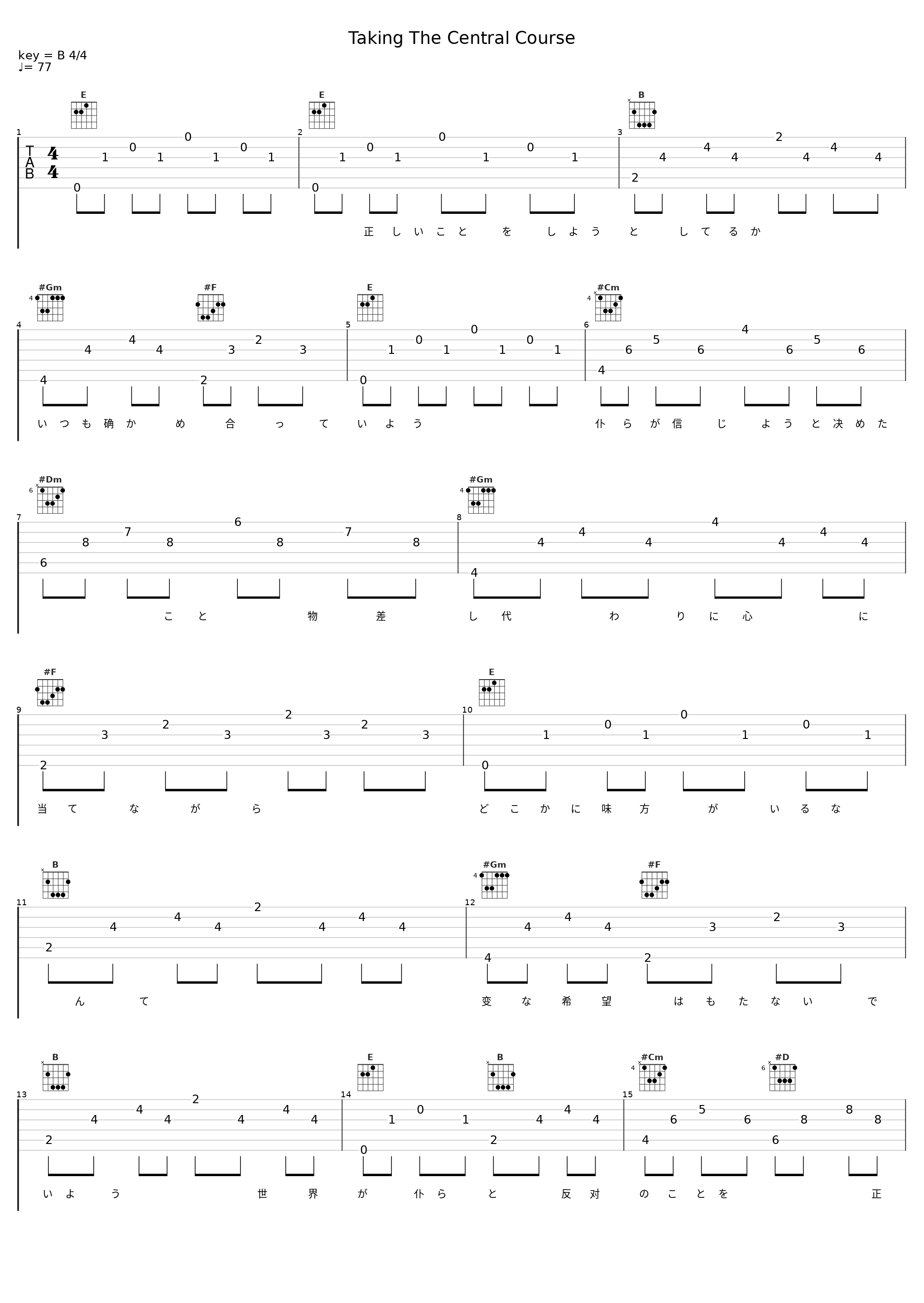 Taking The Central Course_槇原敬之_1