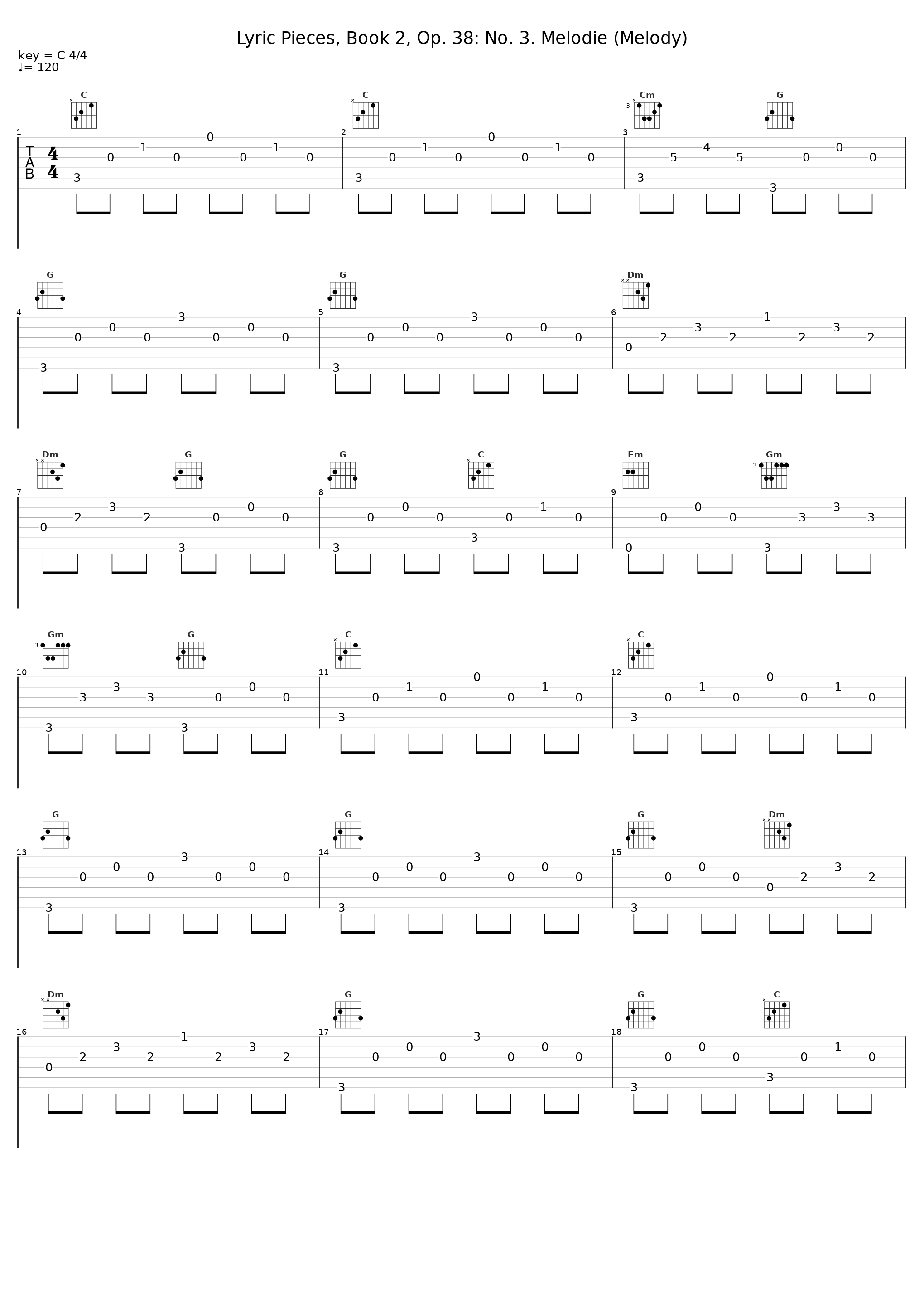 Lyric Pieces, Book 2, Op. 38: No. 3. Melodie (Melody)_Marián Lapšanský_1