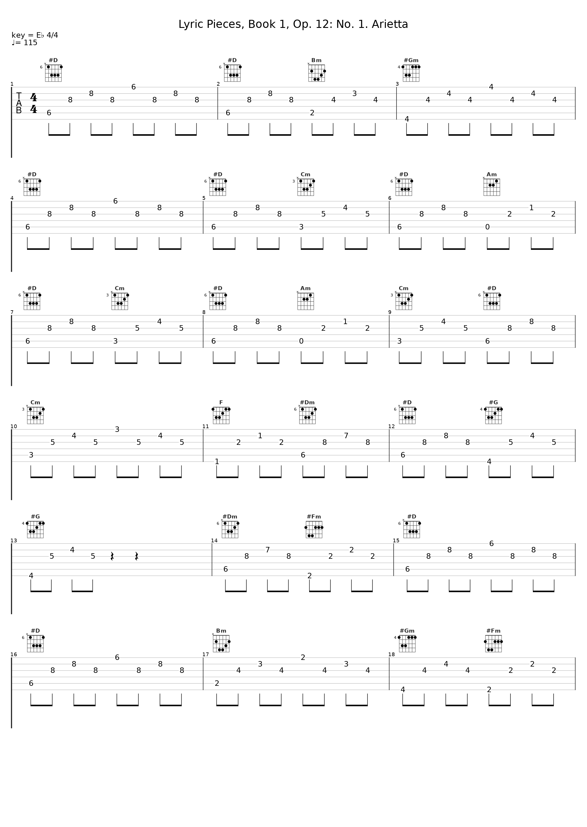 Lyric Pieces, Book 1, Op. 12: No. 1. Arietta_Marián Lapšanský_1