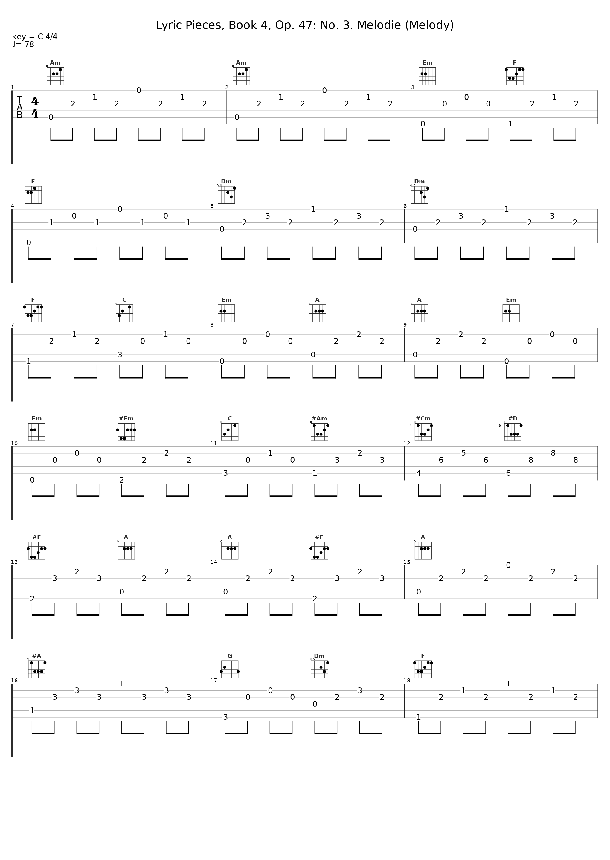 Lyric Pieces, Book 4, Op. 47: No. 3. Melodie (Melody)_Marián Lapšanský_1