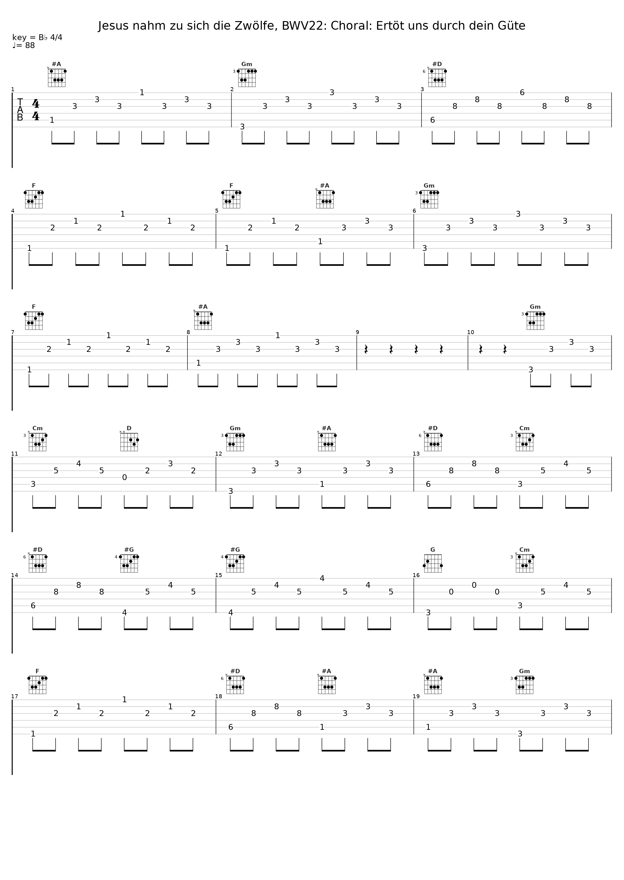 Jesus nahm zu sich die Zwölfe, BWV22: Choral: Ertöt uns durch dein Güte_Winfried Bönig_1