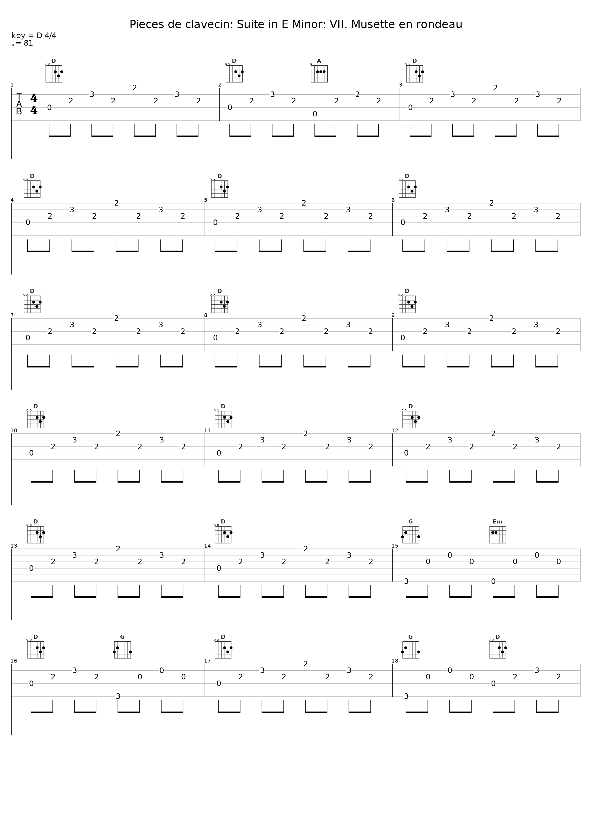 Pieces de clavecin: Suite in E Minor: VII. Musette en rondeau_Jory Vinikour_1