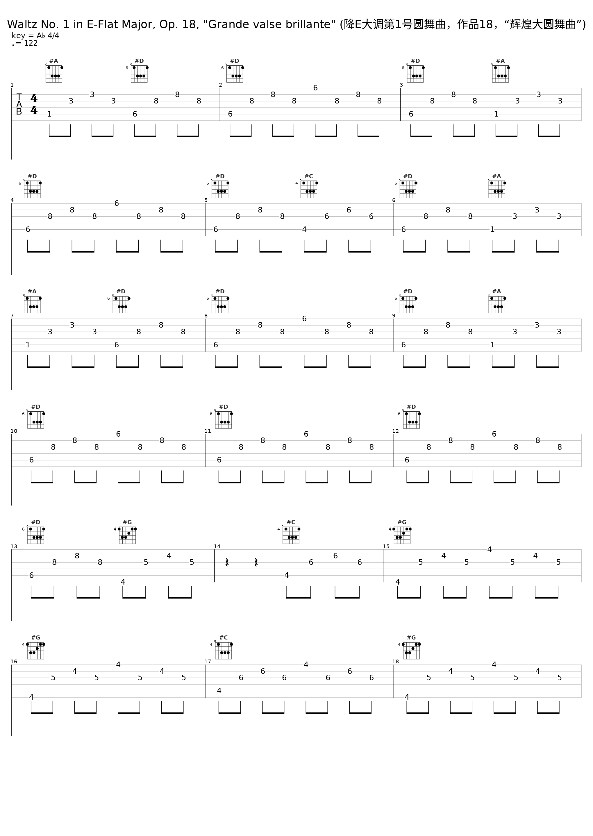 Waltz No. 1 in E-Flat Major, Op. 18, "Grande valse brillante" (降E大调第1号圆舞曲，作品18，“辉煌大圆舞曲”)_Halina Czerny-Stefanska_1