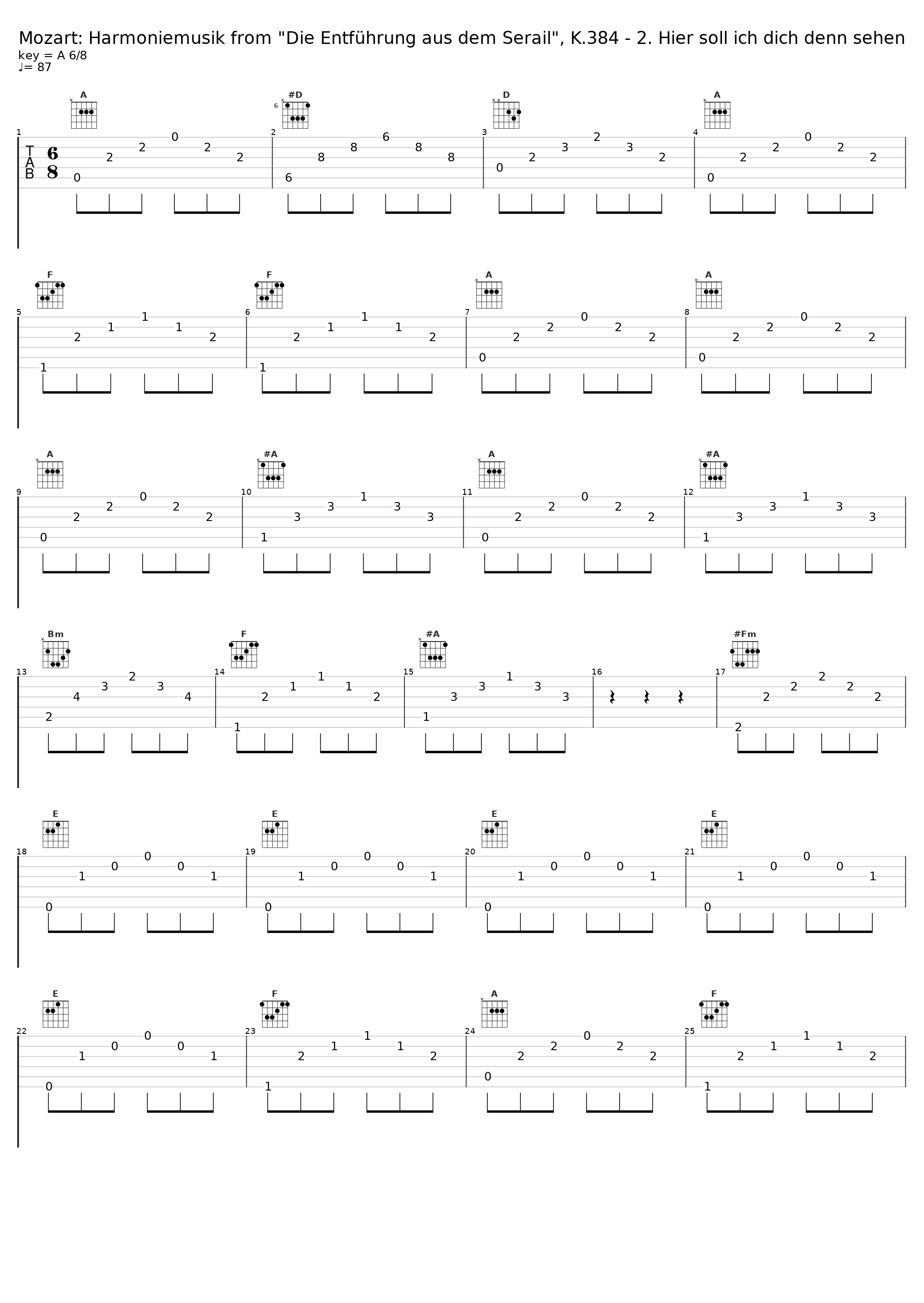 Mozart: Harmoniemusik from "Die Entführung aus dem Serail", K.384 - 2. Hier soll ich dich denn sehen_Amadeus Winds,Bastiaan Blomhert_1