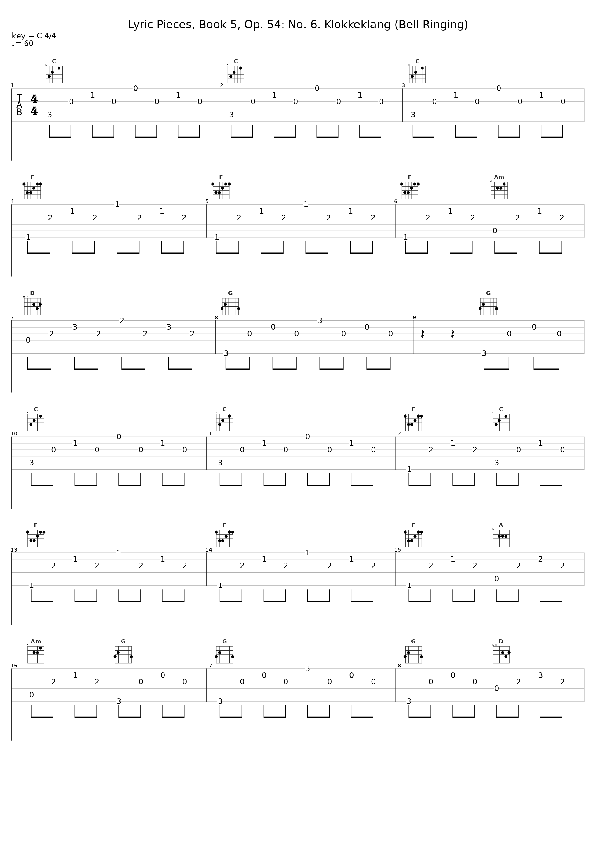 Lyric Pieces, Book 5, Op. 54: No. 6. Klokkeklang (Bell Ringing)_Marián Lapšanský_1