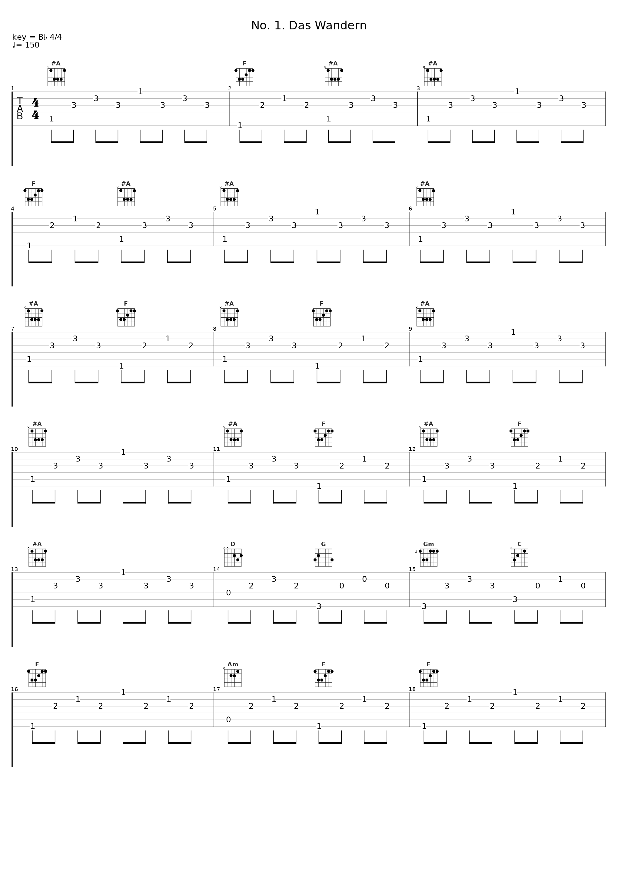 No. 1. Das Wandern_Fritz Wunderlich,Hubert Giesen_1