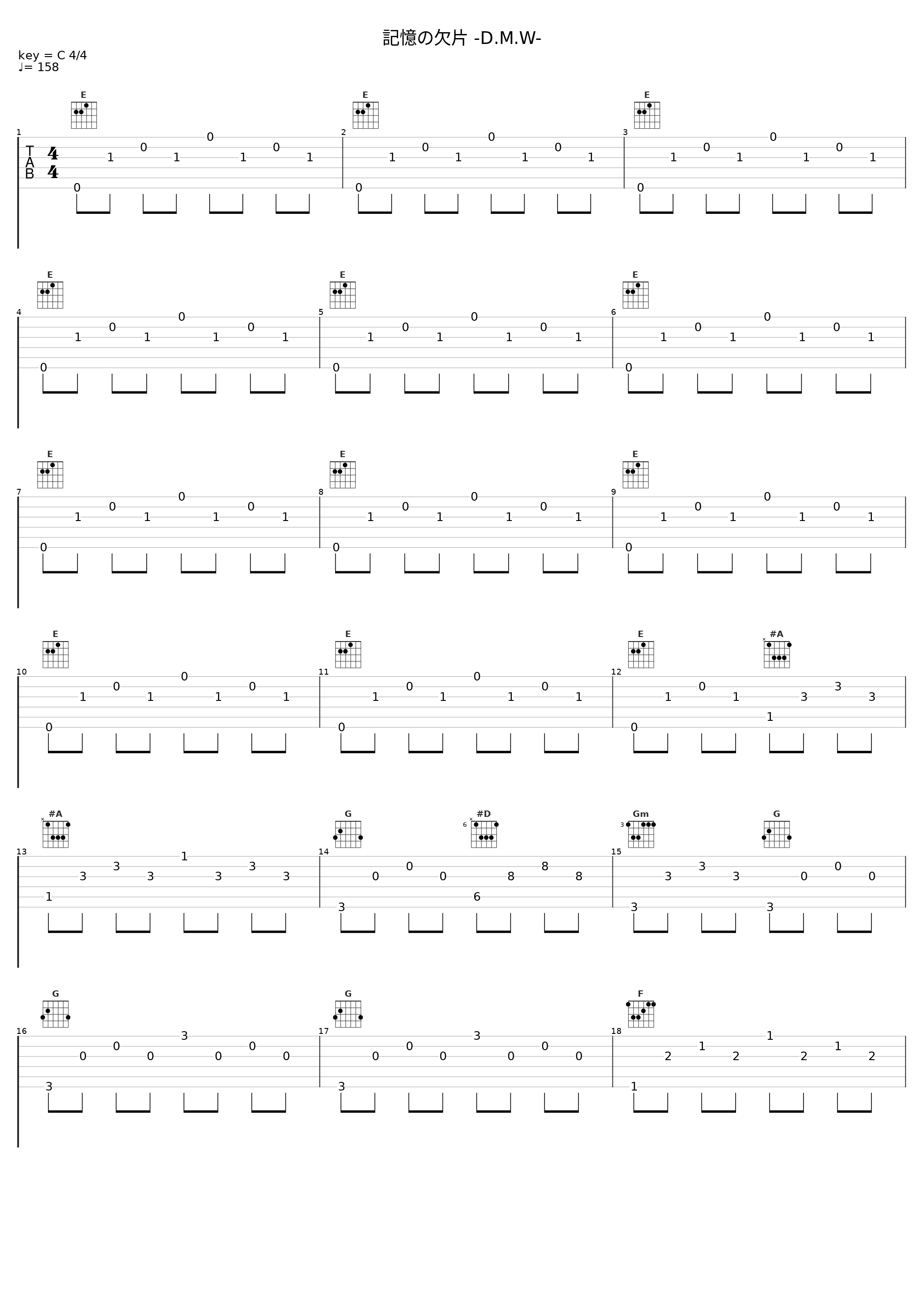 記憶の欠片 -D.M.W-_石元丈晴_1