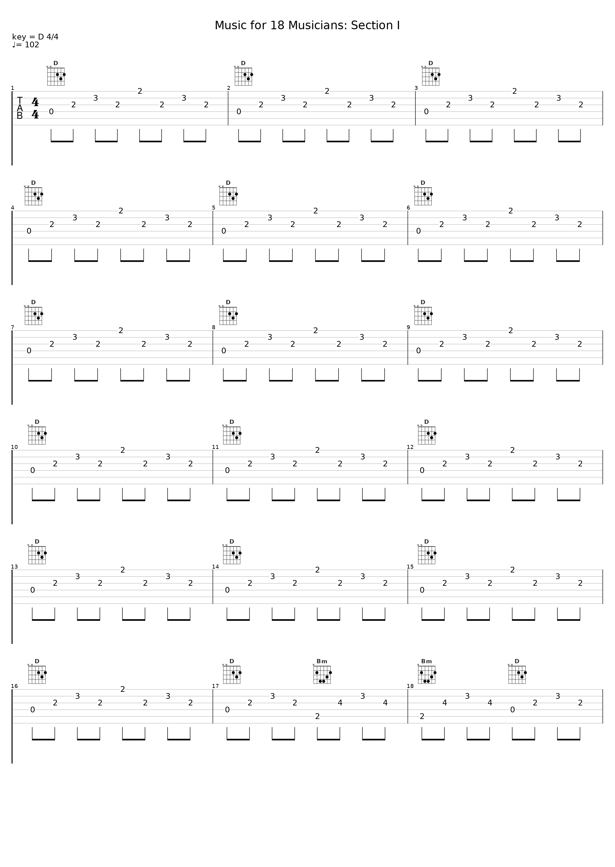 Music for 18 Musicians: Section I_Steve Reich,Musicians_1