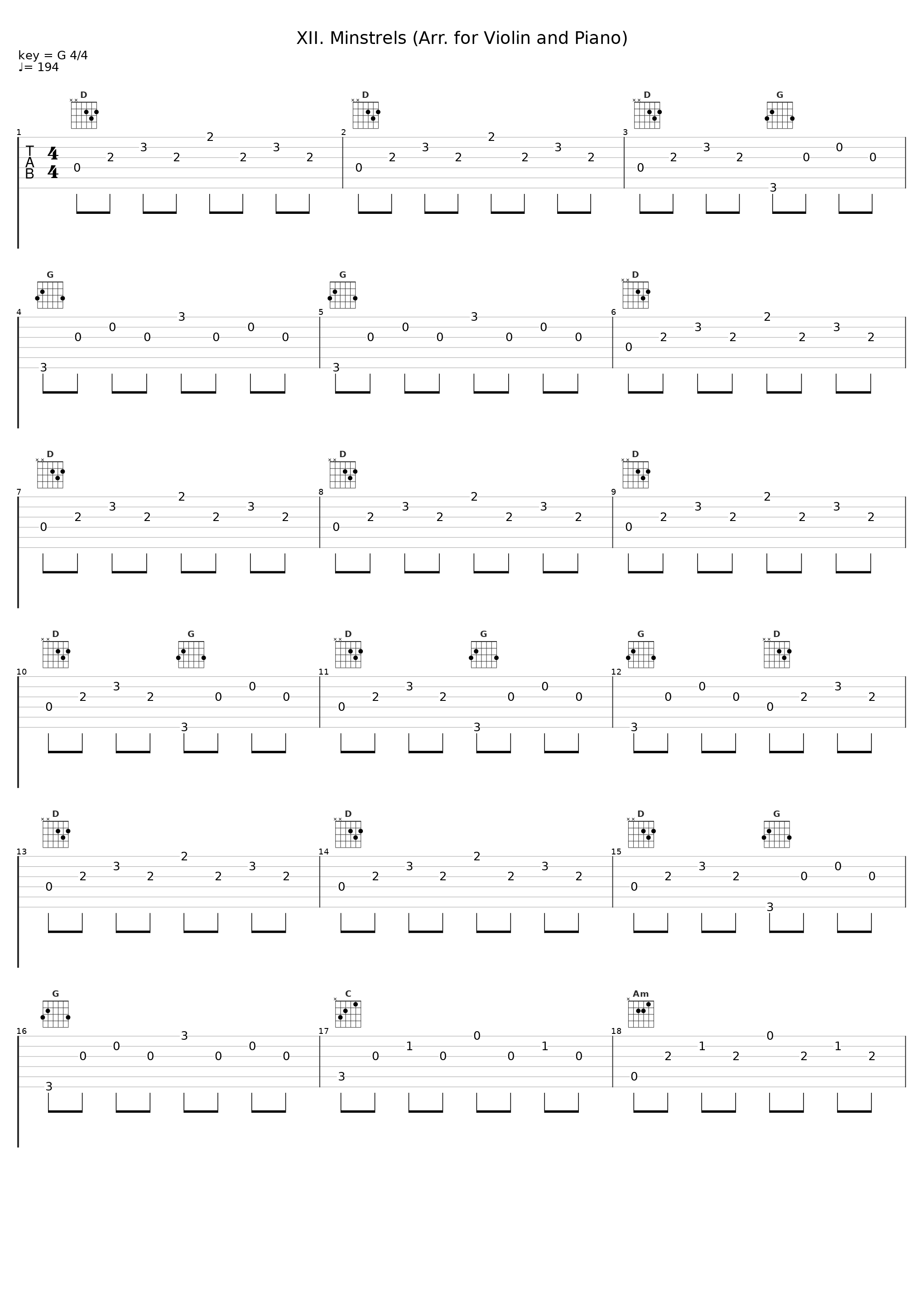 XII. Minstrels (Arr. for Violin and Piano)_Daniel Hope,Simon Crawford-Phillips_1