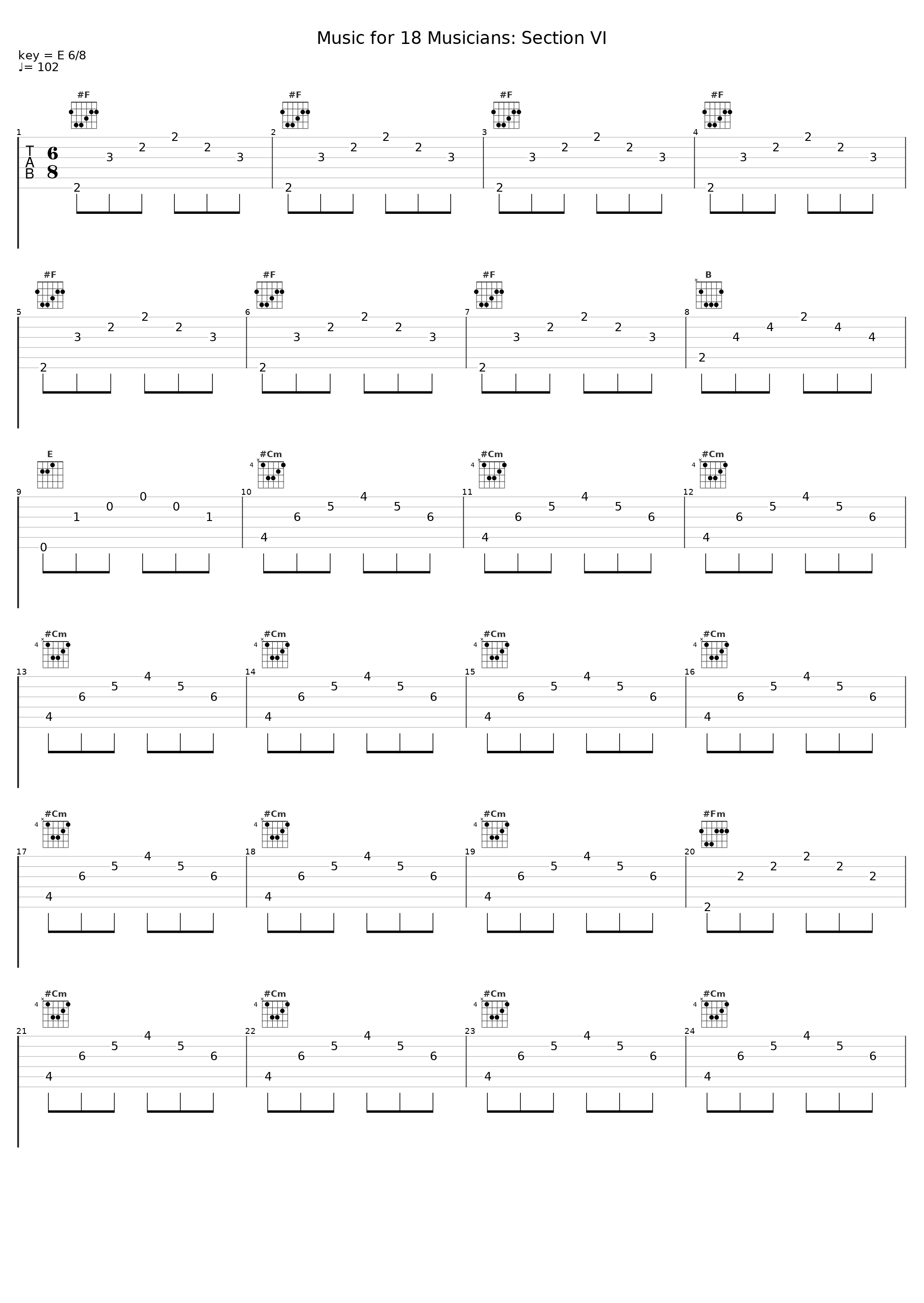 Music for 18 Musicians: Section VI_Steve Reich,Musicians_1