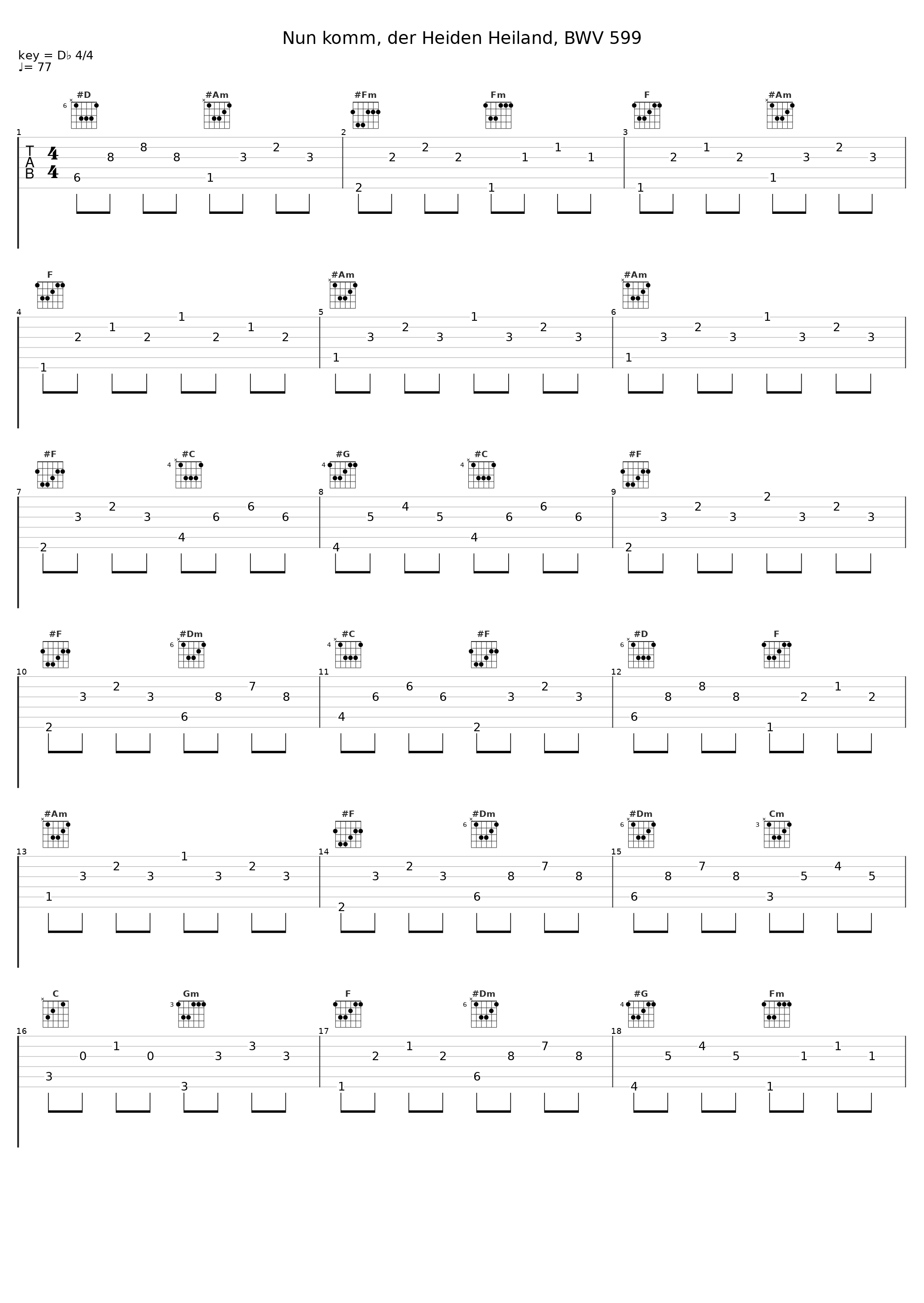 Nun komm, der Heiden Heiland, BWV 599_Stephen Farr_1