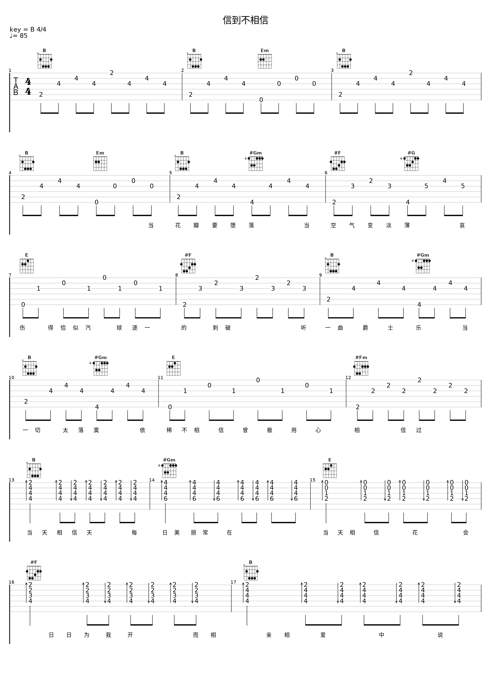 信到不相信_陈晓东_1