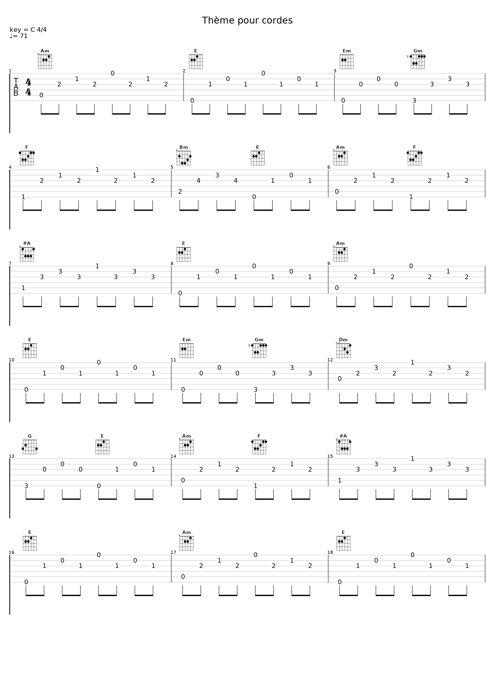 Thème pour cordes_Wojciech Kilar_1