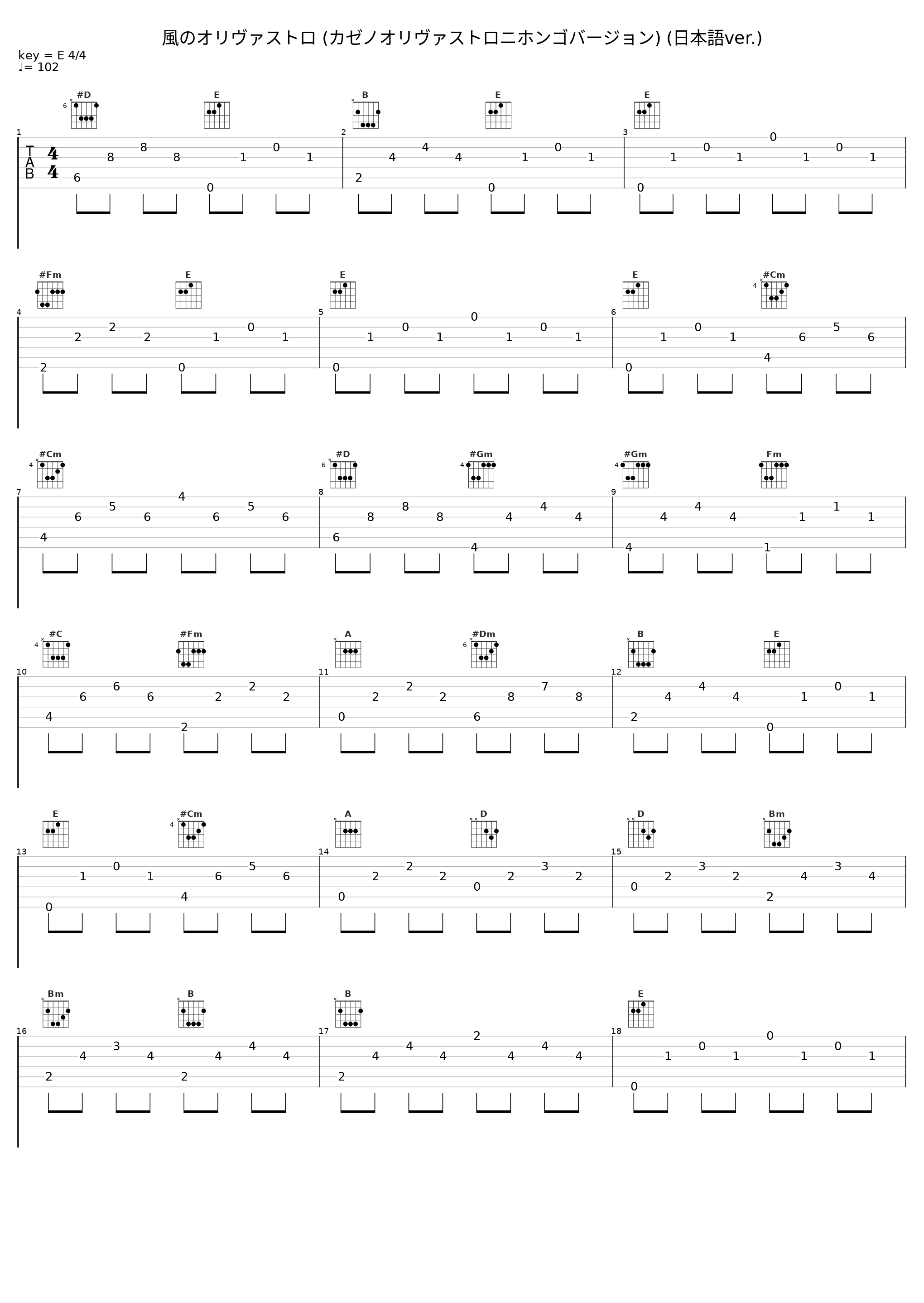 風のオリヴァストロ (カゼノオリヴァストロニホンゴバージョン) (日本語ver.)_成始璄,Akira Miyagawa_1