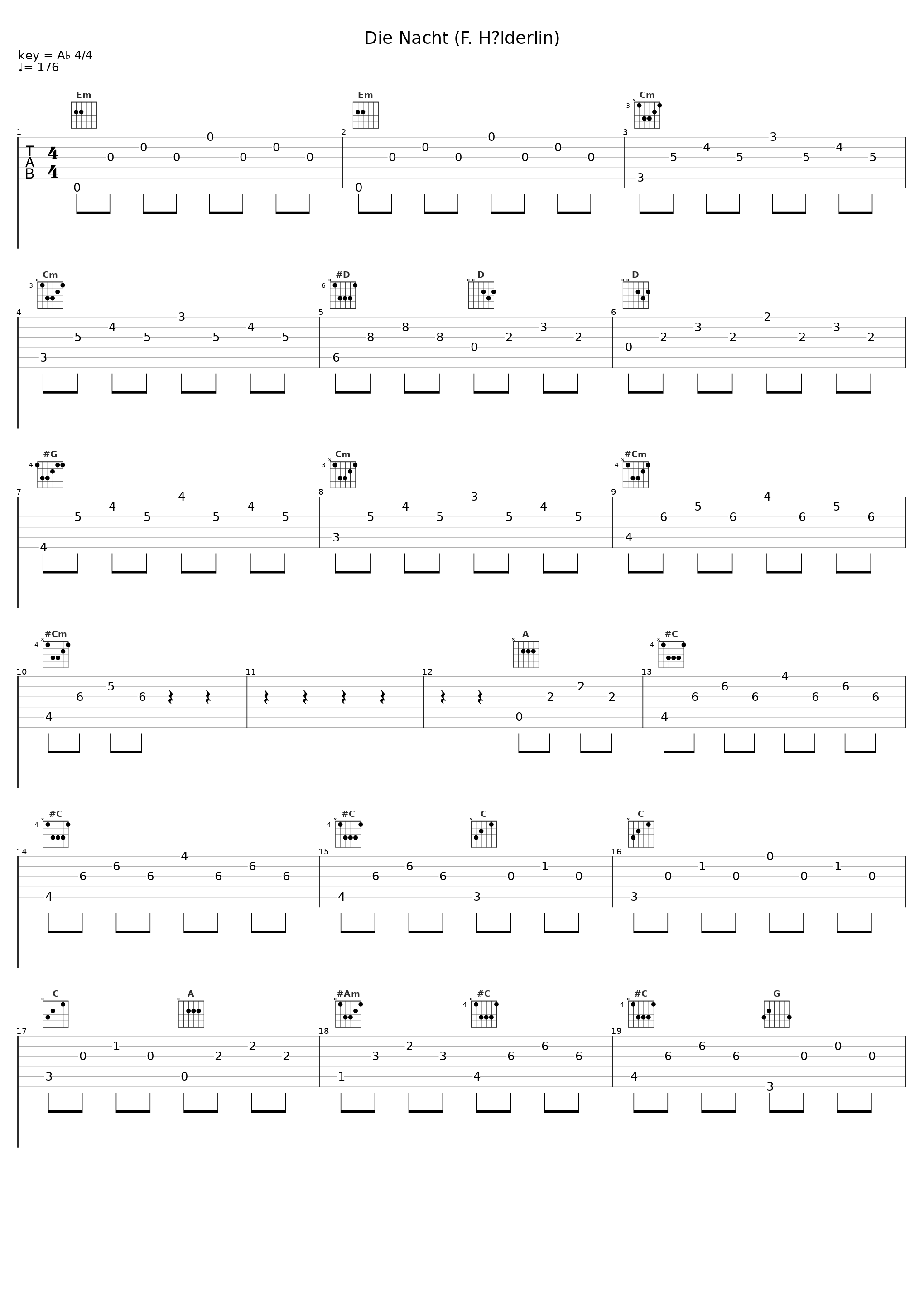 Die Nacht (F. Hölderlin)_Hannes Wader_1