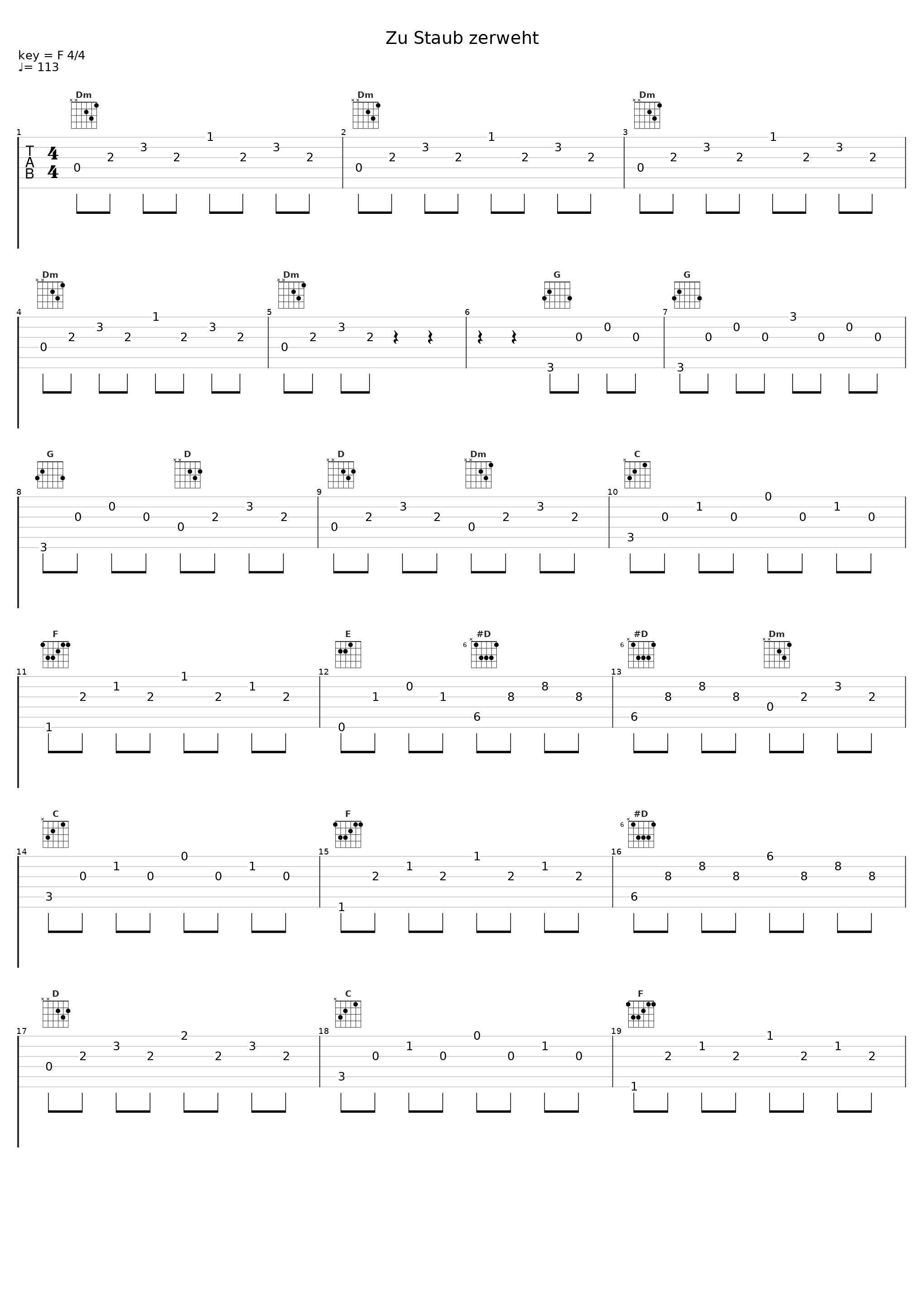 Zu Staub zerweht_The Change_1