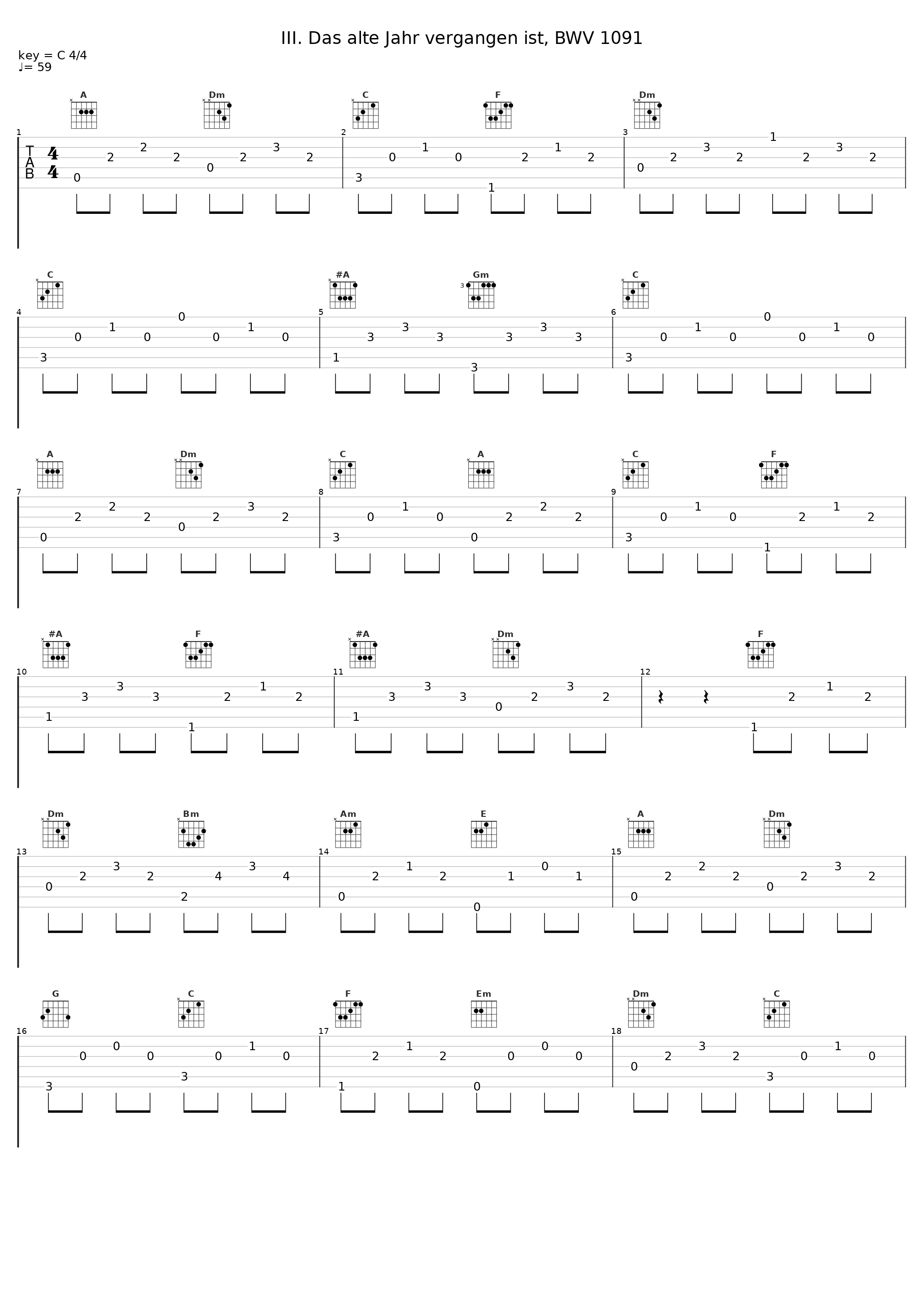 III. Das alte Jahr vergangen ist, BWV 1091_David Goode_1