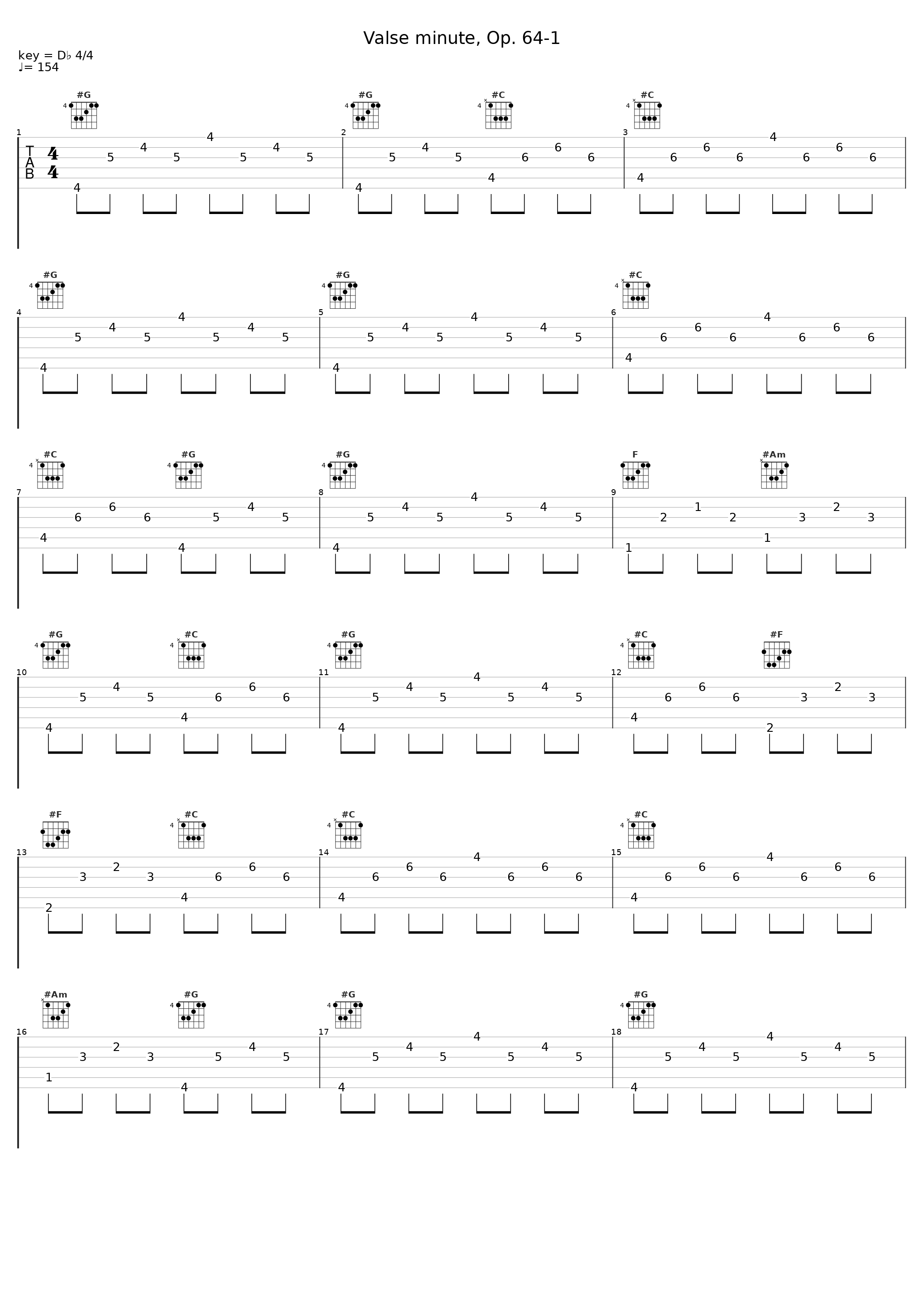 Valse minute, Op. 64-1_Richard Raymond,Frédéric Chopin_1