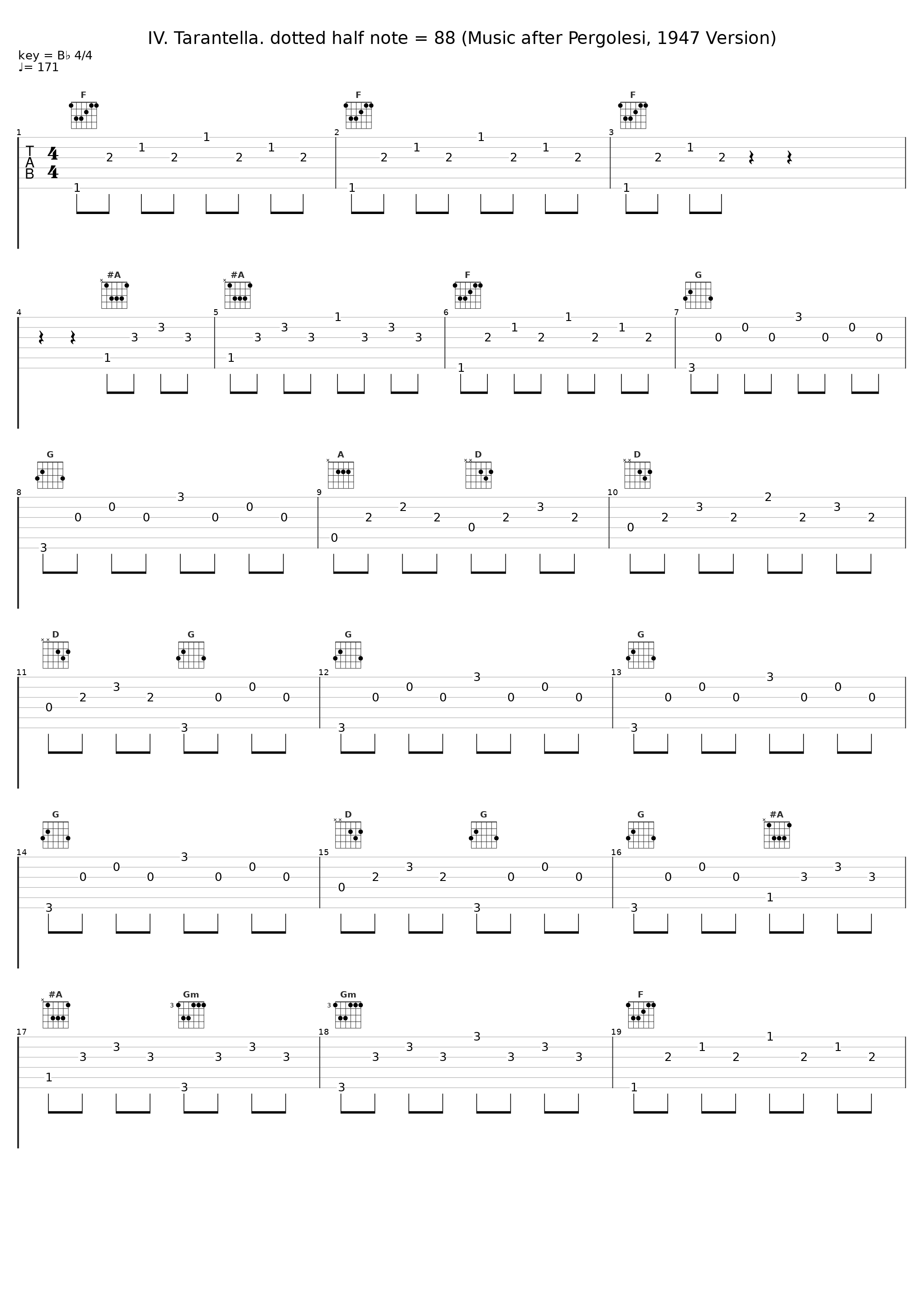 IV. Tarantella. dotted half note = 88 (Music after Pergolesi, 1947 Version)_Leonard Bernstein,Igor Stravinsky,New York Philharmonic Orchestra_1