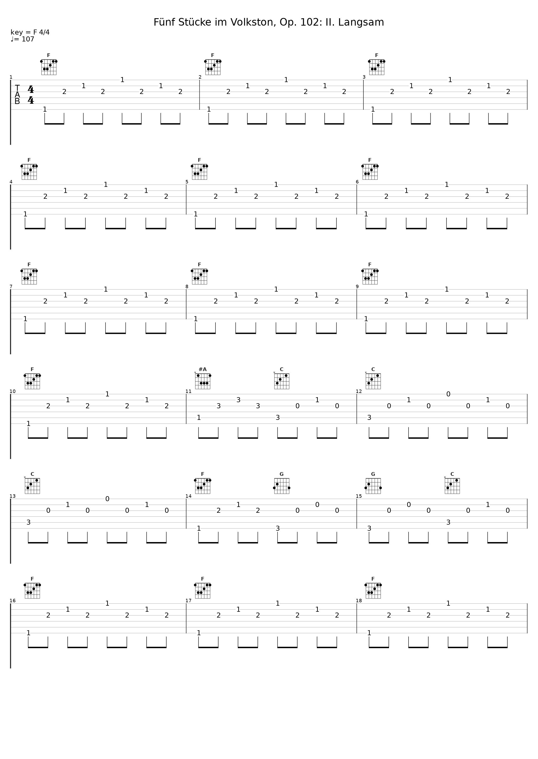 Fünf Stücke im Volkston, Op. 102: II. Langsam_Daniel Tong,Robin Michal,Robert Schumann_1