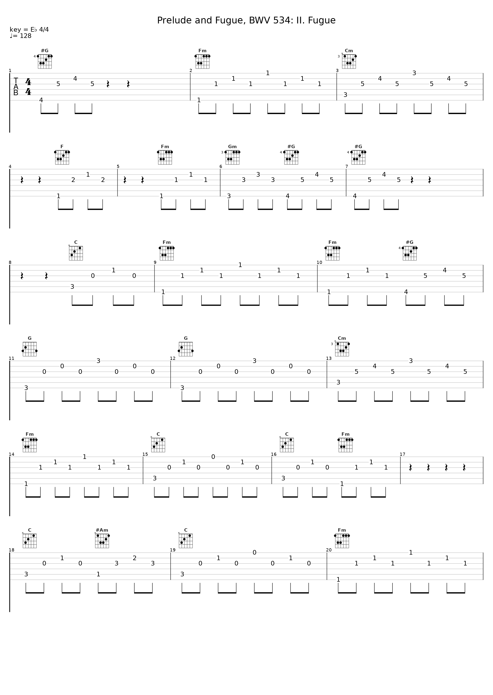 Prelude and Fugue, BWV 534: II. Fugue_David Goode_1