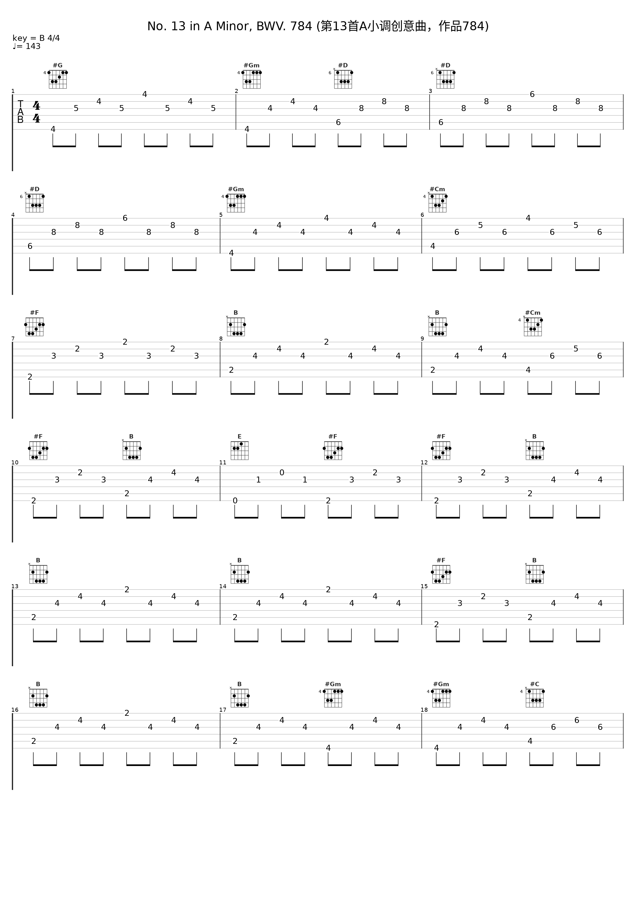 No. 13 in A Minor, BWV. 784 (第13首A小调创意曲，作品784)_Masaaki Suzuki_1