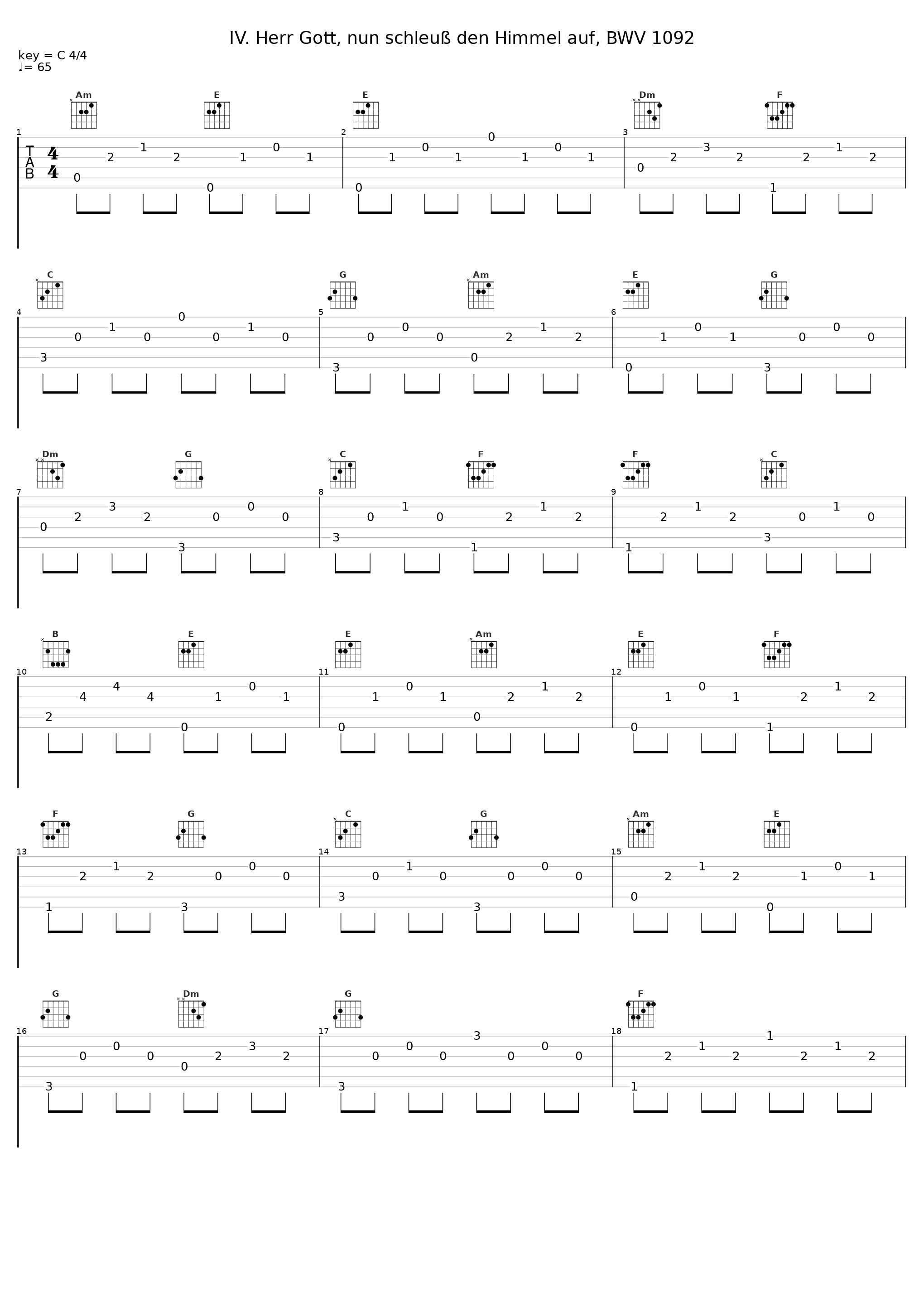 IV. Herr Gott, nun schleuß den Himmel auf, BWV 1092_David Goode_1