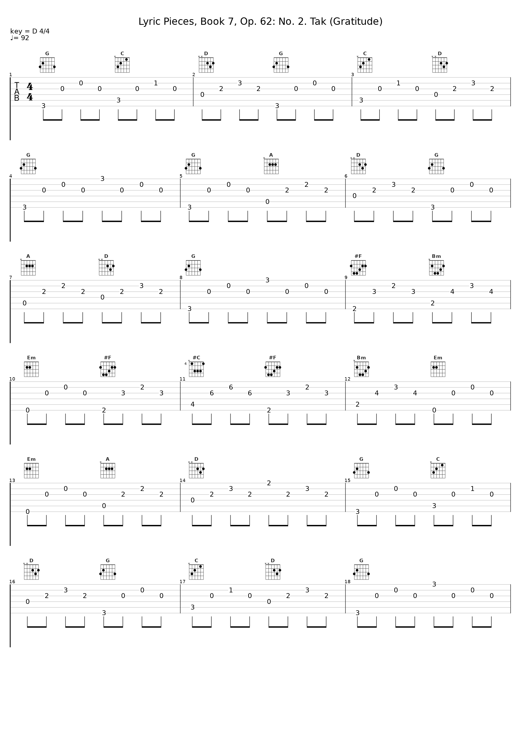 Lyric Pieces, Book 7, Op. 62: No. 2. Tak (Gratitude)_Marián Lapšanský_1