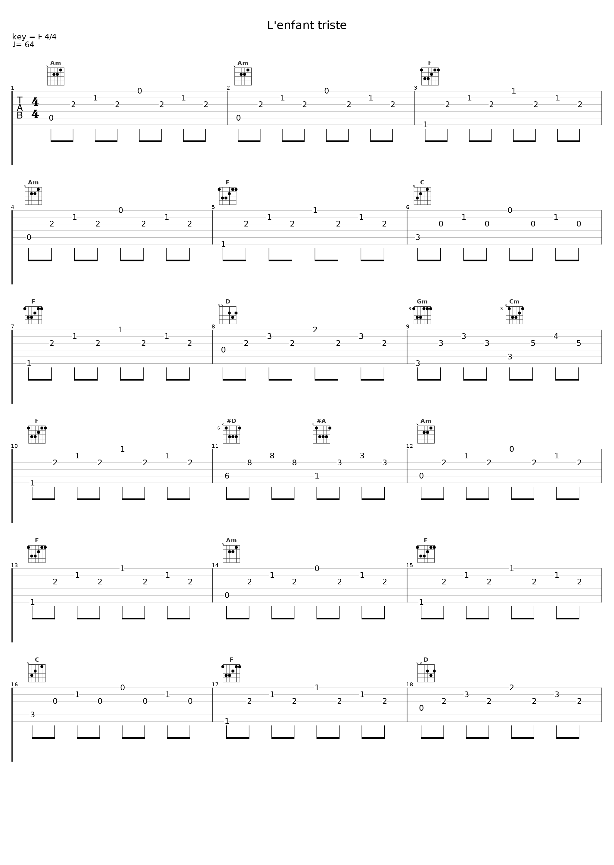 L'enfant triste_Michel Berger_1