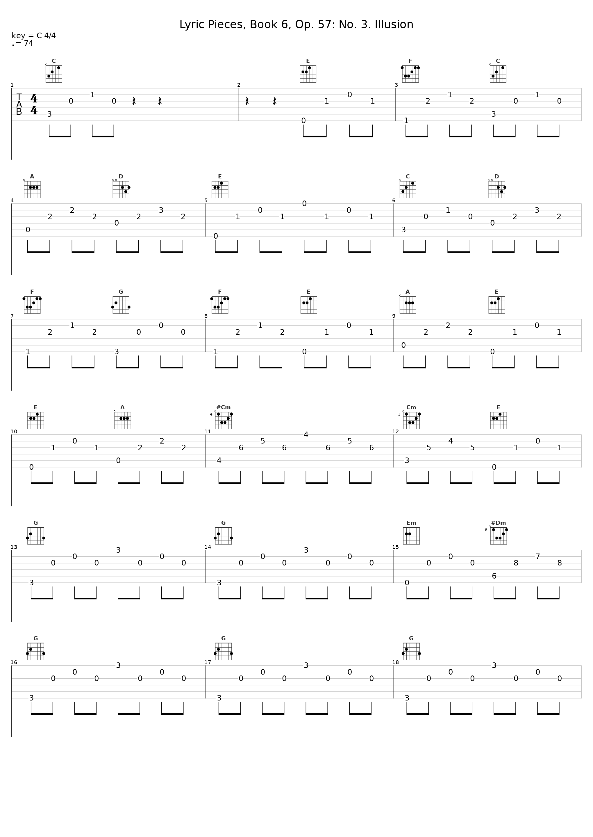 Lyric Pieces, Book 6, Op. 57: No. 3. Illusion_Marián Lapšanský_1